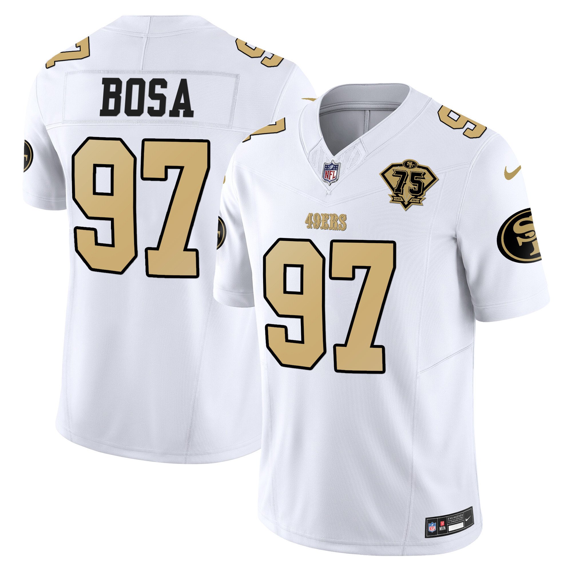 Men's Nick Bosa San Francisco 49ers Special Vapor Limited White Jersey - All Stitched