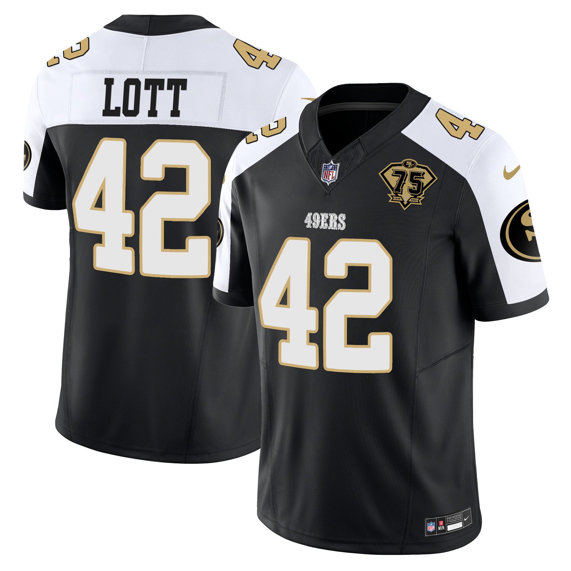 Men's Ronnie Lott San Francisco 49ers Special Vapor Limited Alternate Jersey - All Stitched