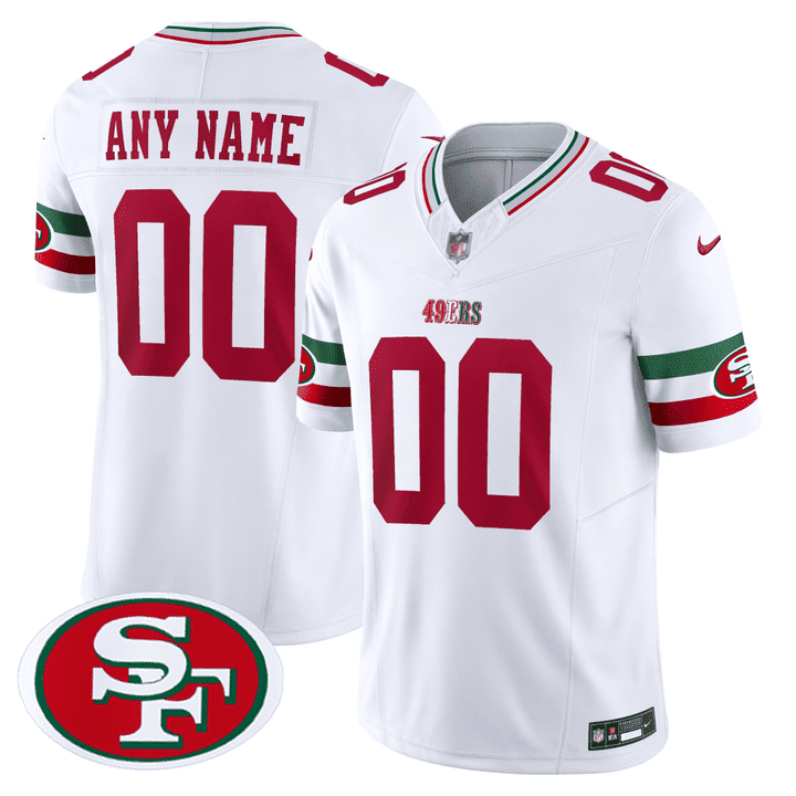 Men's San Francisco 49ers Mexico Custom White Jersey - All Stitched