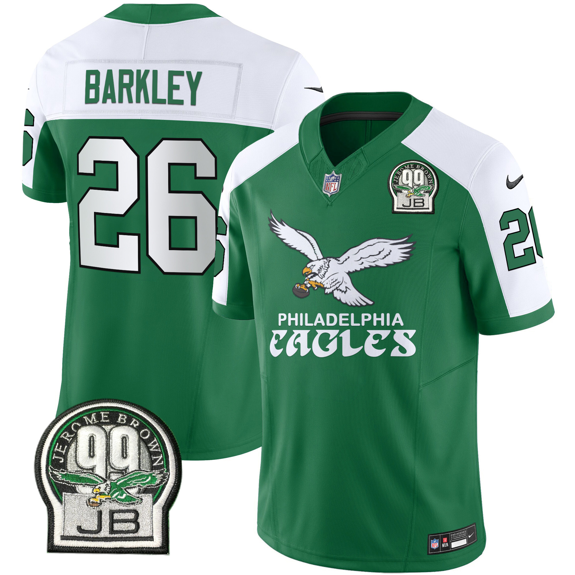 Men's Saquon Barkley Philadelphia Eagles Kelly Green Vapor Limited Kelly Alternate Jersey V5 - All Stitched