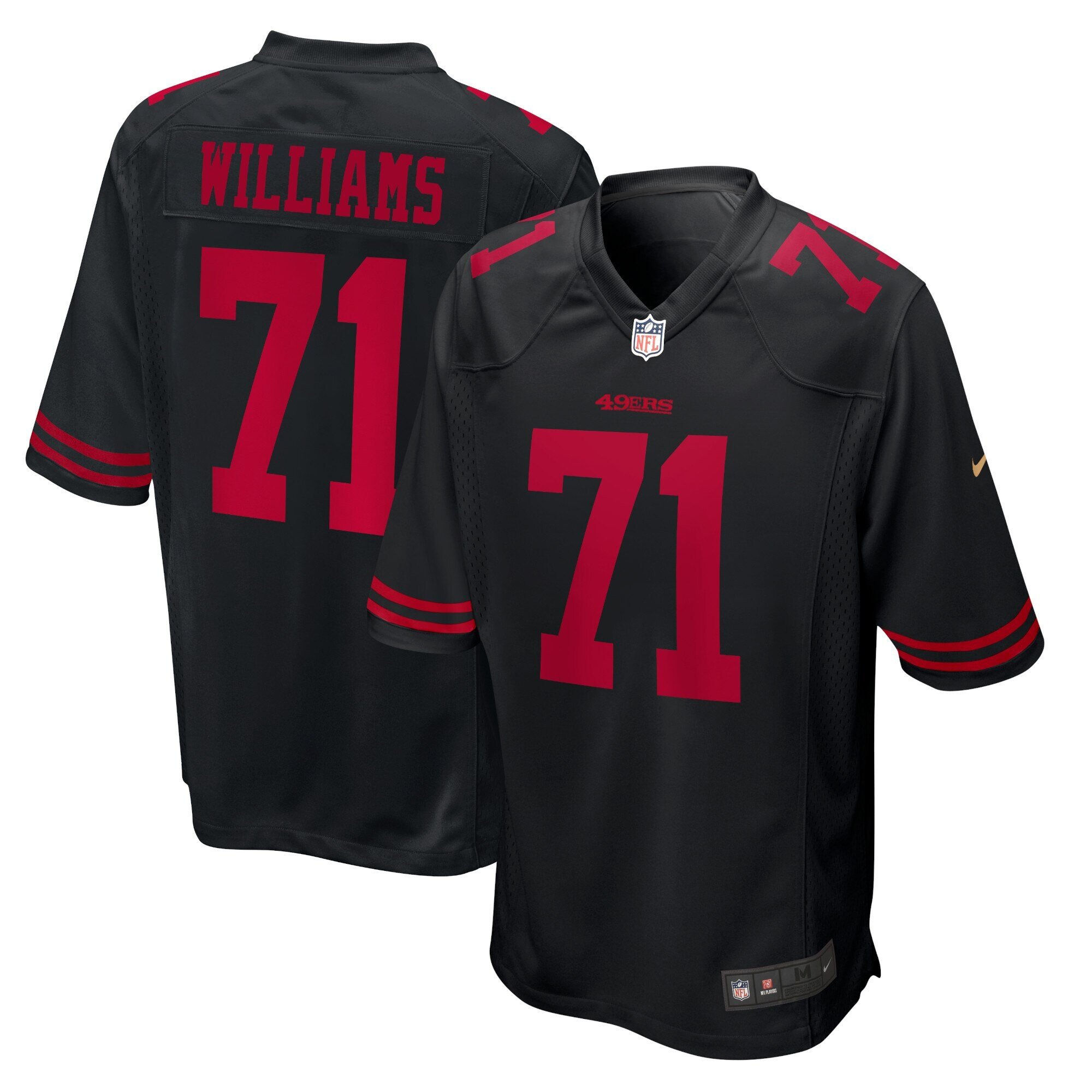 Men's Trent Williams San Francisco 49ers Black Jersey - All Stitched