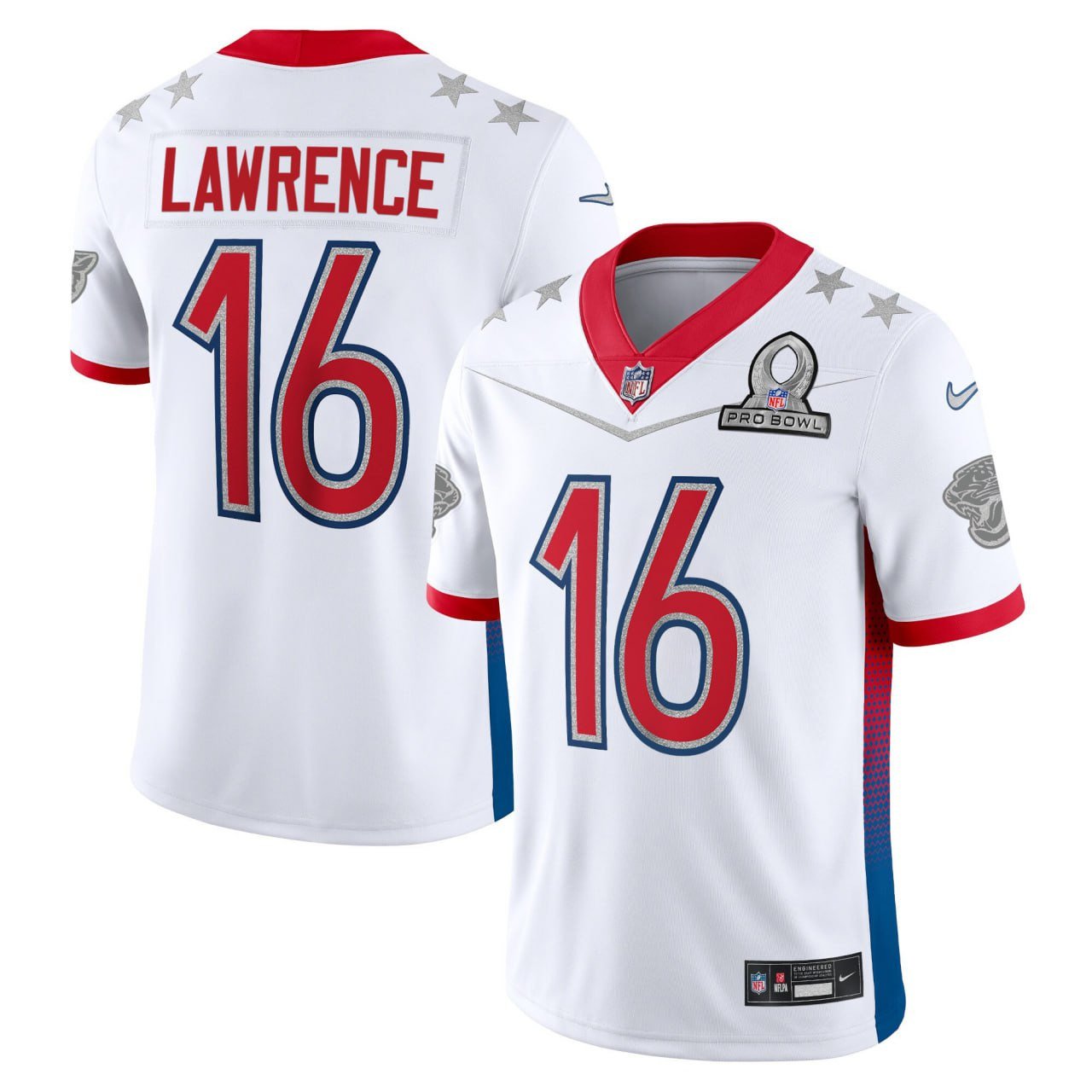 Men's Trevor Lawrence Jacksonville Jaguars Pro Bowl White Jersey - All Stitched