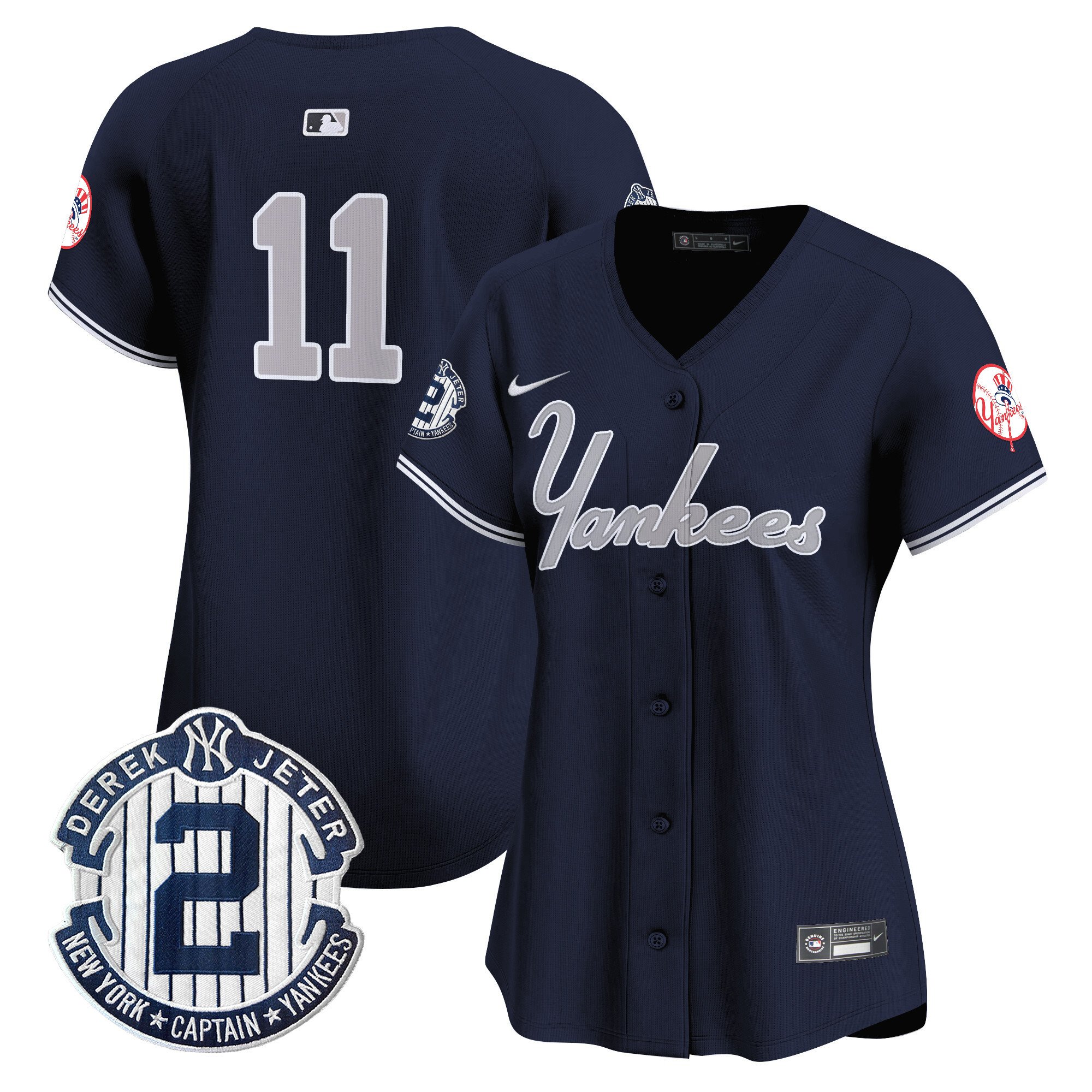 Women's Anthony Volpe New York Yankees Throwback Vapor Premier Limited Navy Jersey V2 - All Stitched