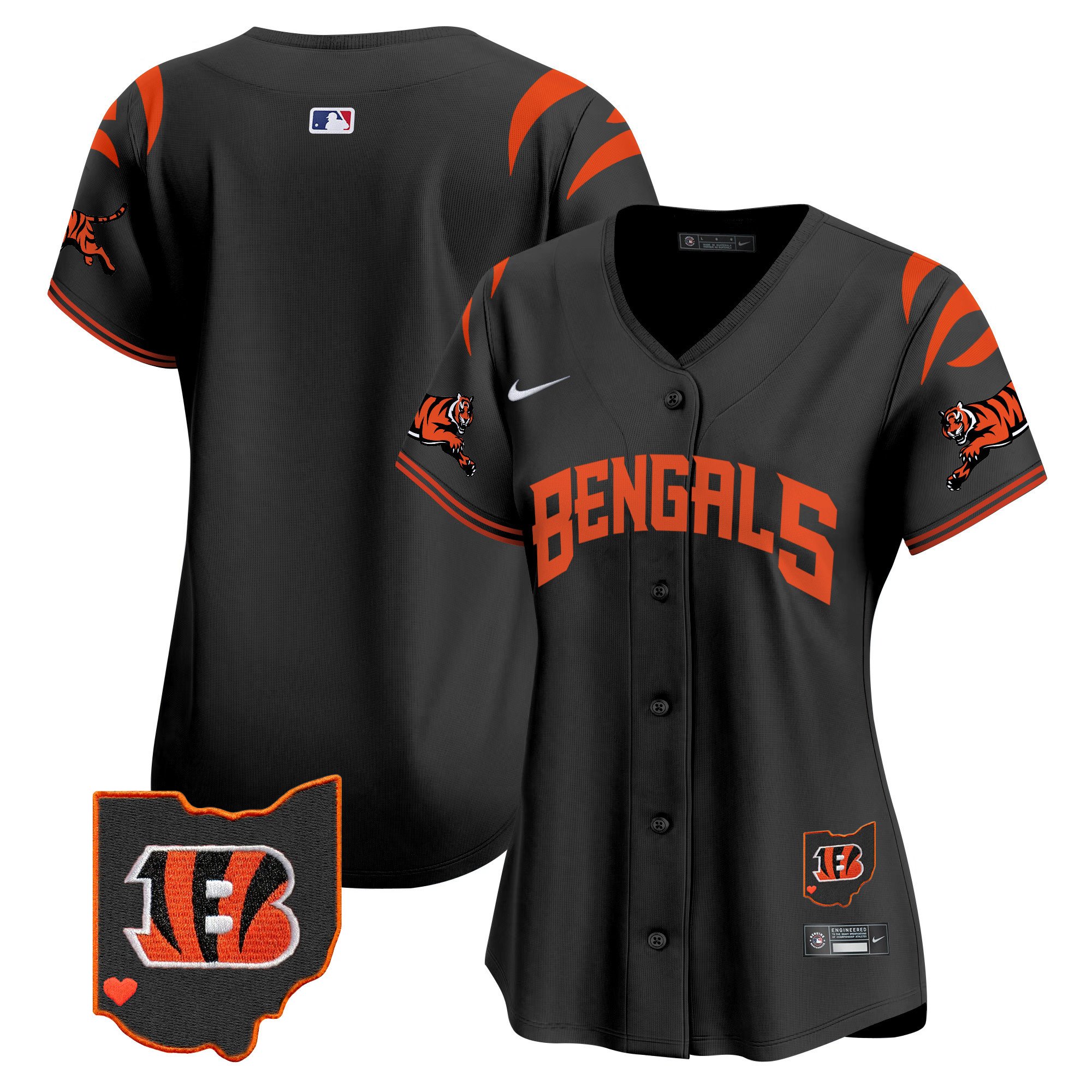 Women's Cincinnati Bengals Vapor Premier Limited  Black Jersey - All Stitched