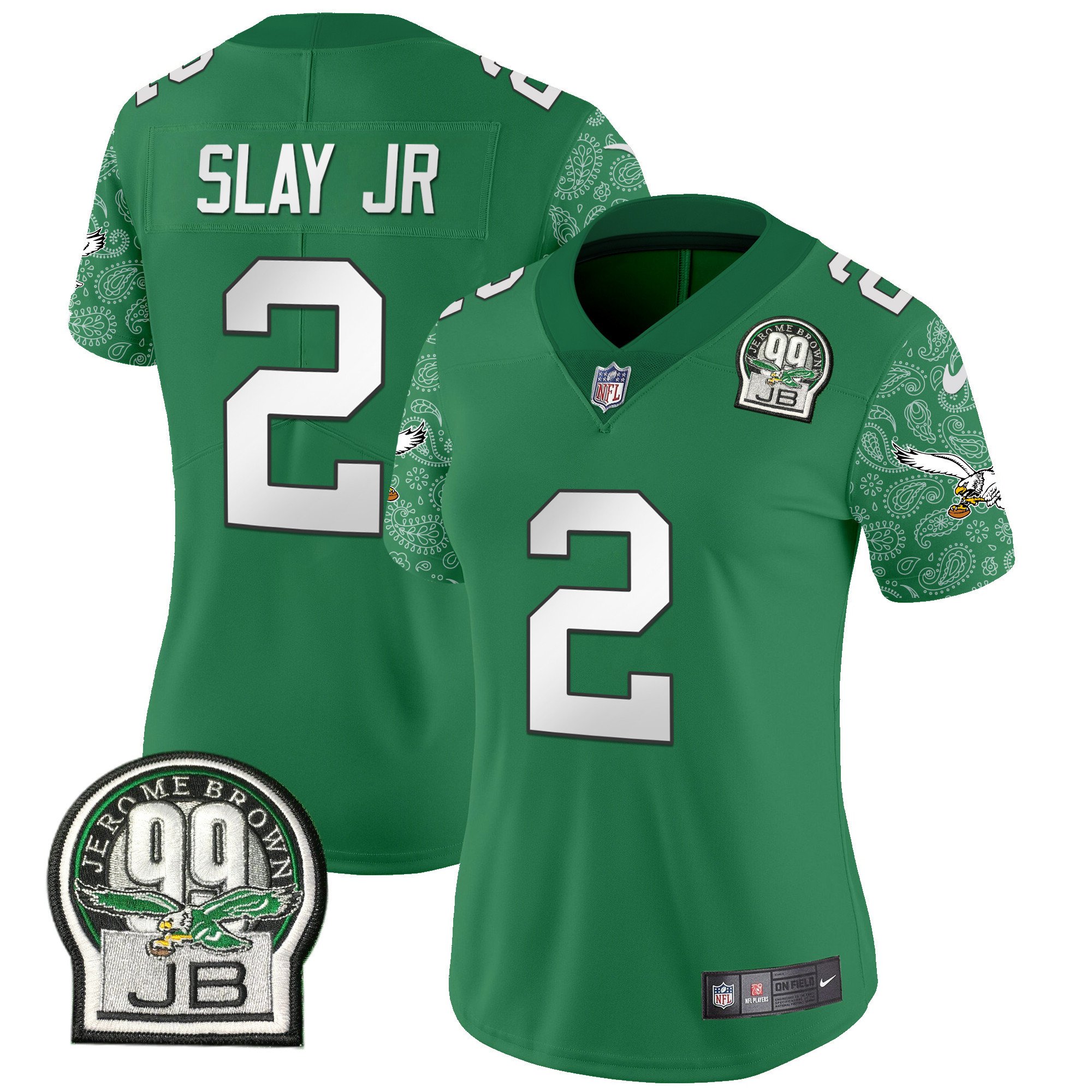Women's Darius Slay Jr. Philadelphia Eagles Kelly Green Vapor Limited Kelly Green Jersey V4 - All Stitched