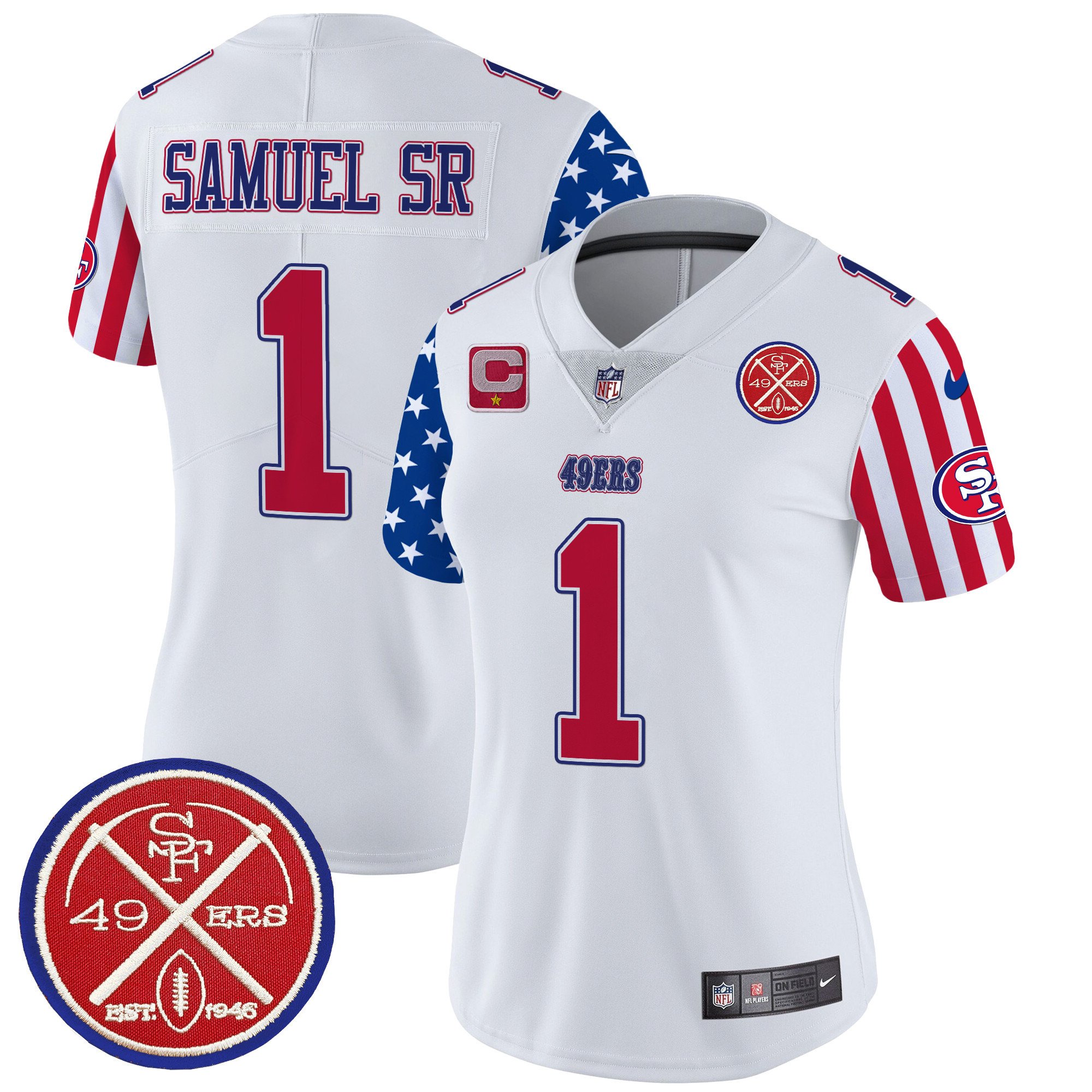 Women's Deebo Samuel San Francisco 49ers American Style Vapor Limited White Jersey - All Stitched