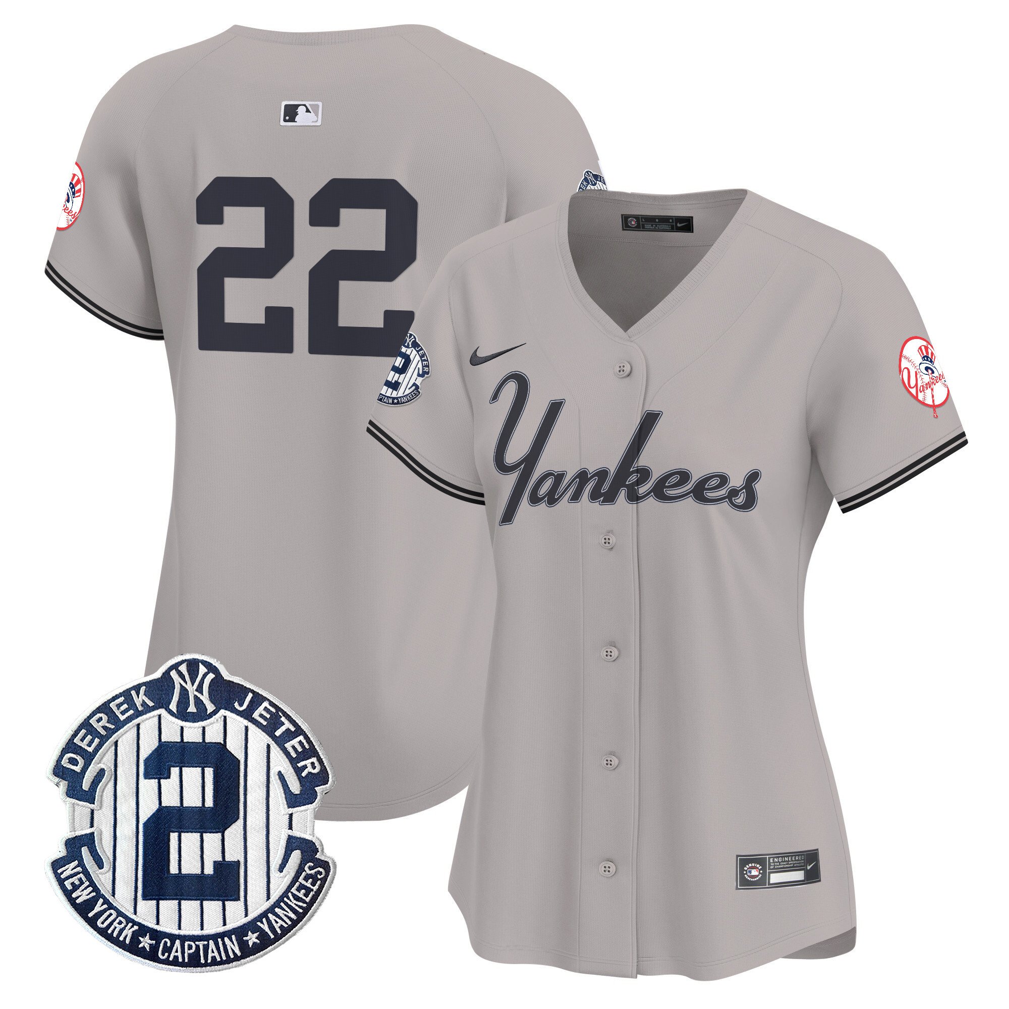 Women's Juan Soto New York Yankees Throwback Vapor Premier Limited Gray Jersey V2 - All Stitched