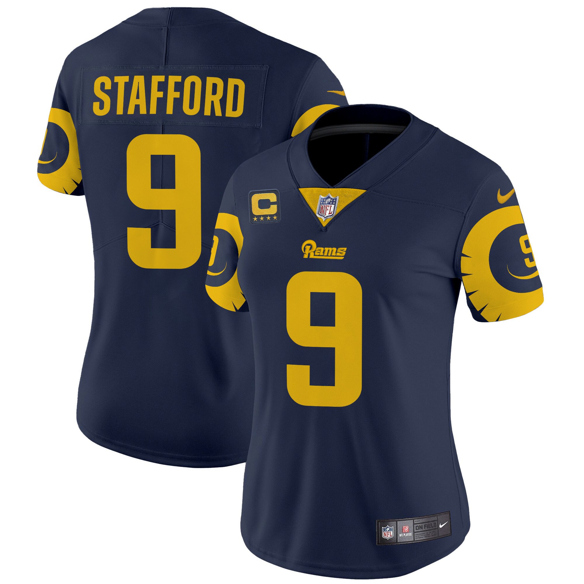Women's Matthew Stafford Los Angeles Rams Special Vapor Limited Navy Jersey - All Stitched