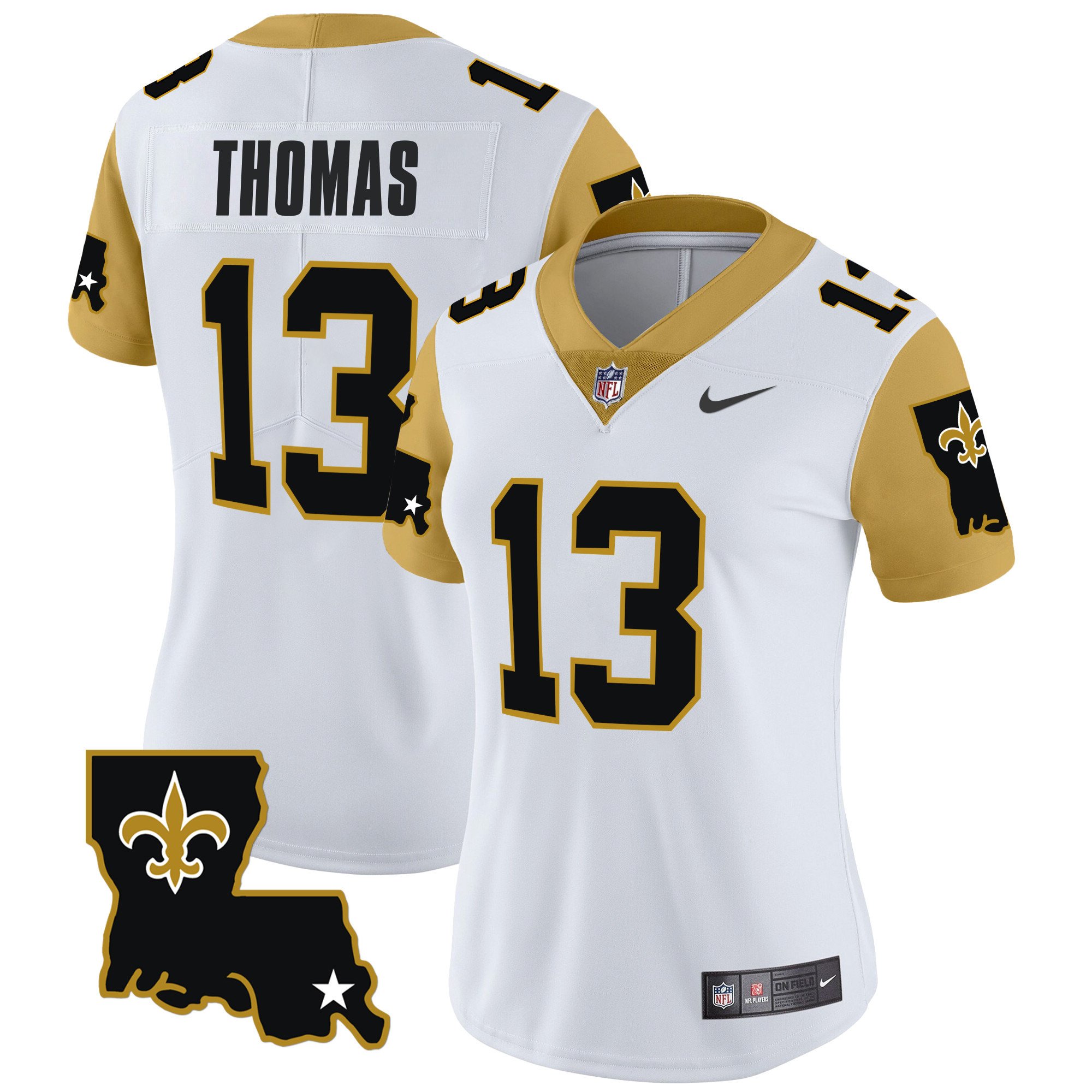Women's Michael Thomas New Orleans Saints 1987 Legacy Vapor Limited White Jersey V2 - All Stitched