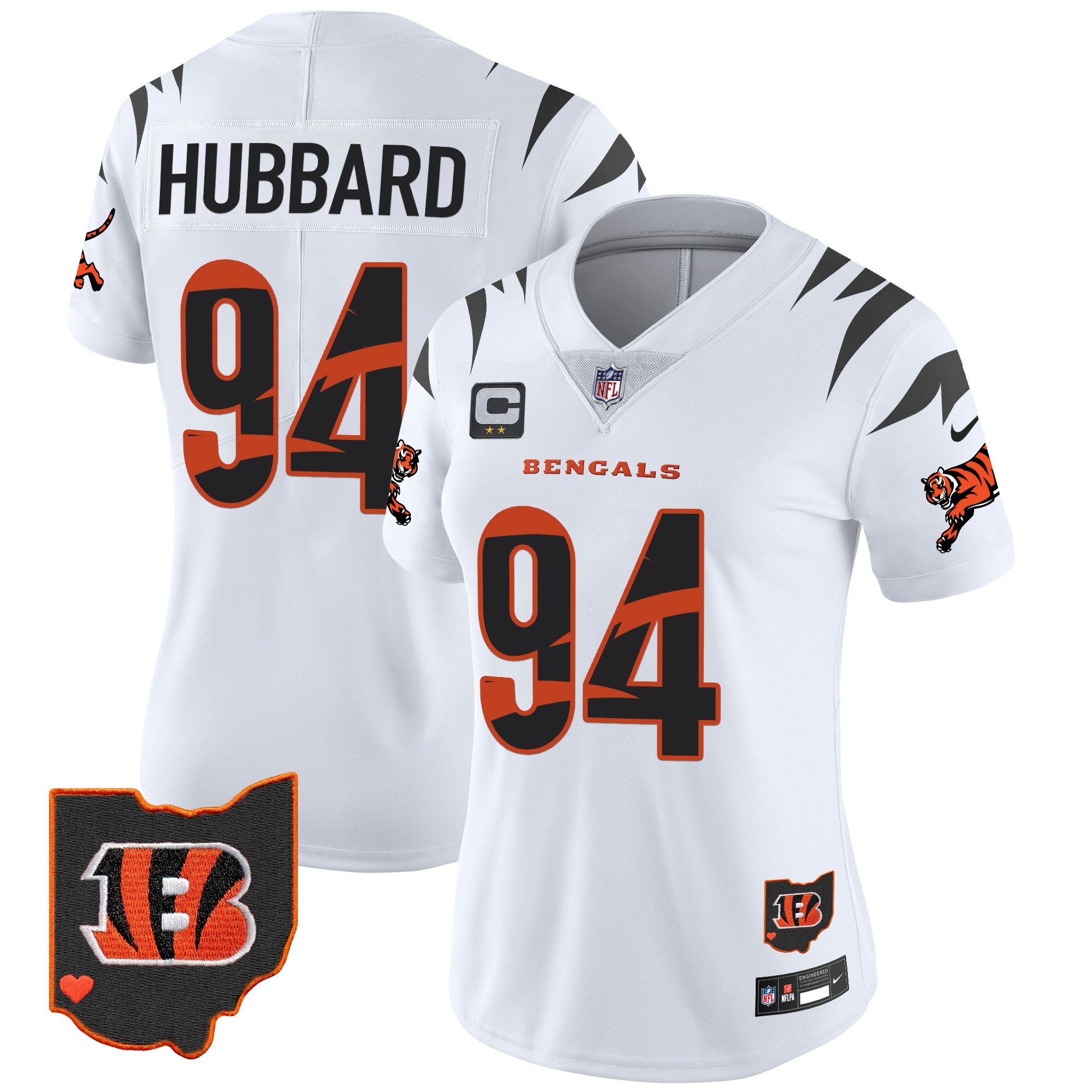 Women's Sam Hubbard Cincinnati Bengals Special Vapor Limited White Jersey - All Stitched