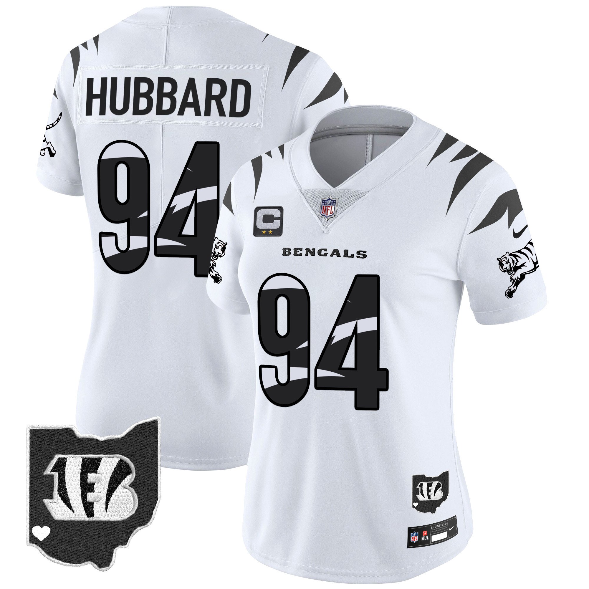 Women's Sam Hubbard Cincinnati Bengals Special Vapor Limited White Limited Jersey - All Stitched