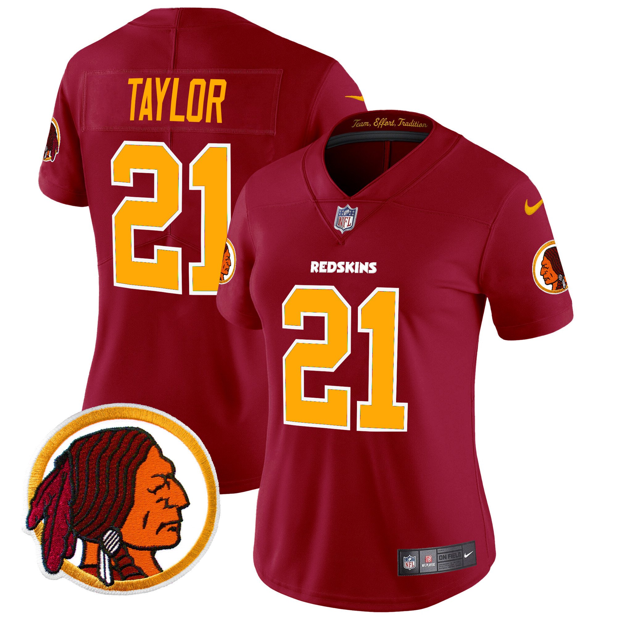 Women's Sean Taylor Washington Redskins Throwback Vapor Limited Burgundy Jersey V2 - All Stitched