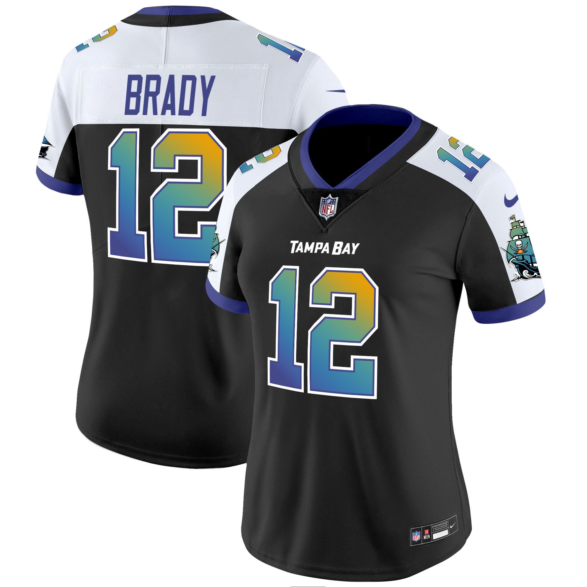 Women's Tom Brady Tampa Bay Buccaneers "Tampa City" Vapor Limited Alternate Jersey - All Stitched