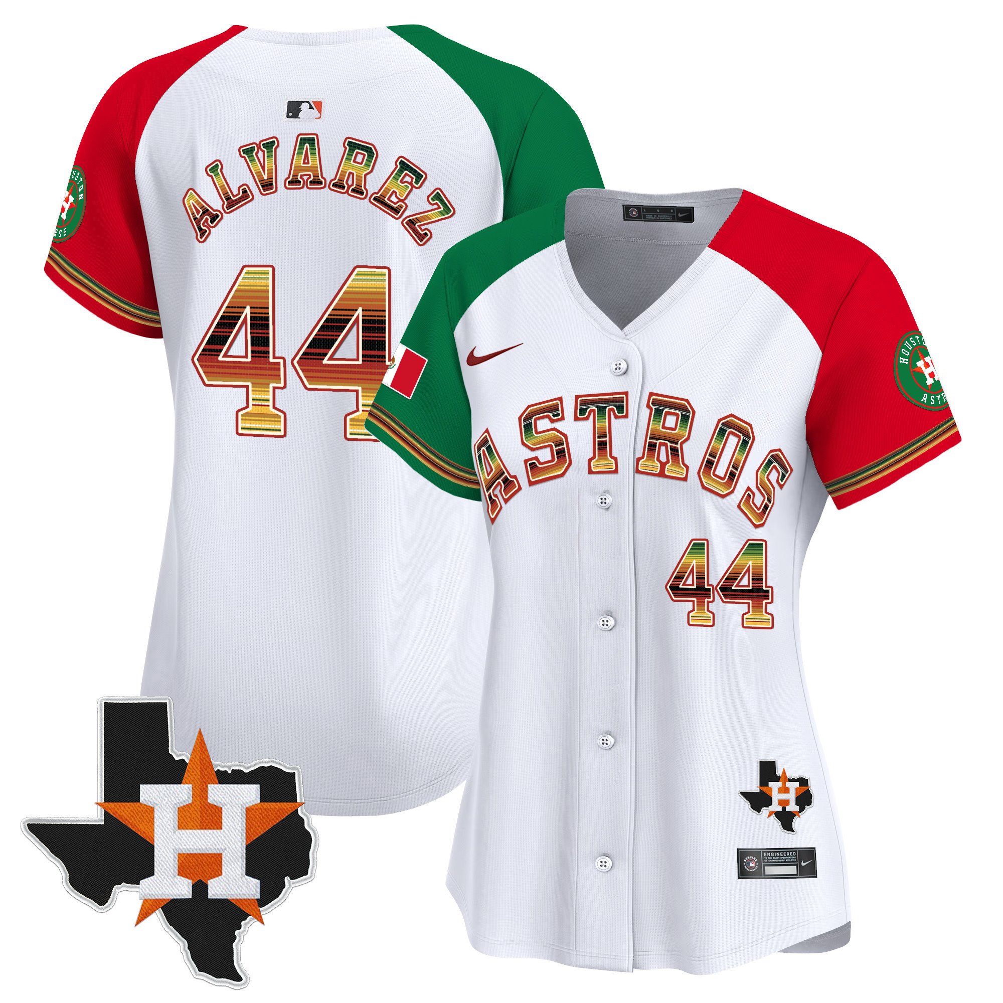 Women's Yordan Â¡lvarez Houston Astros Mexico Traditional Style Vapor Premier Limited Alternate Jersey - All Stitched