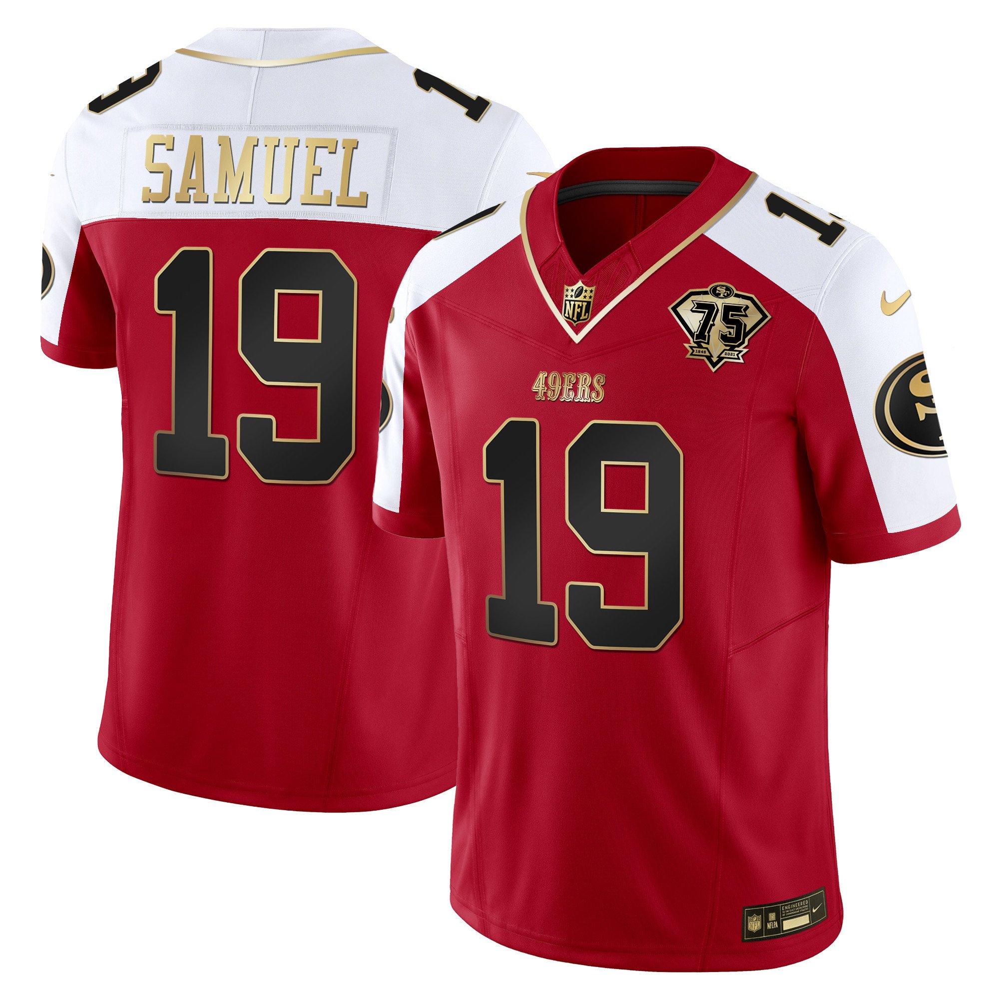 Youth's Deebo Samuel San Francisco 49ers 2023 Vapor Gold Limited Alternate Jersey - All Stitched