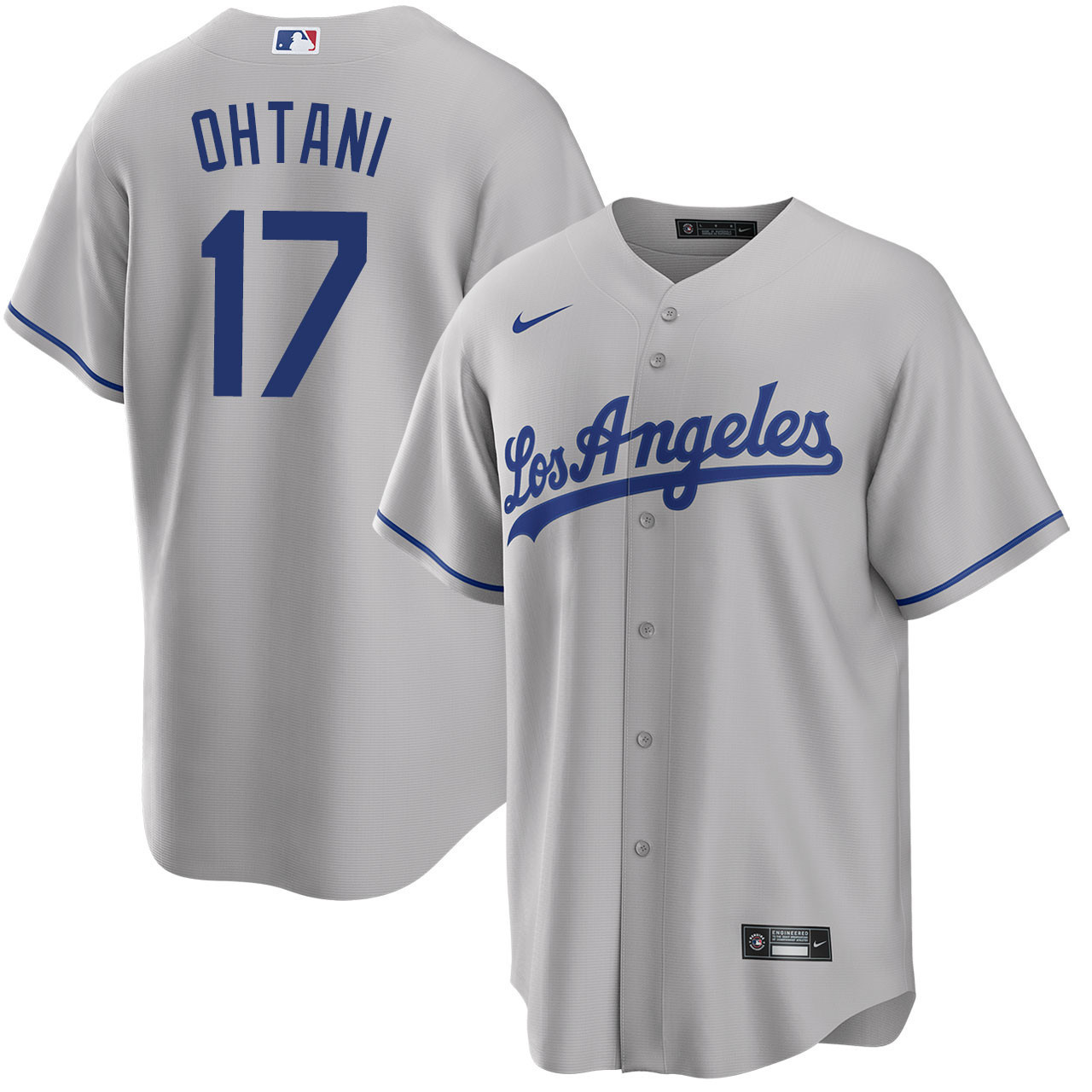 Shohei Ohtani Los Angeles Dodgers Home Gray Jersey - All Stitched