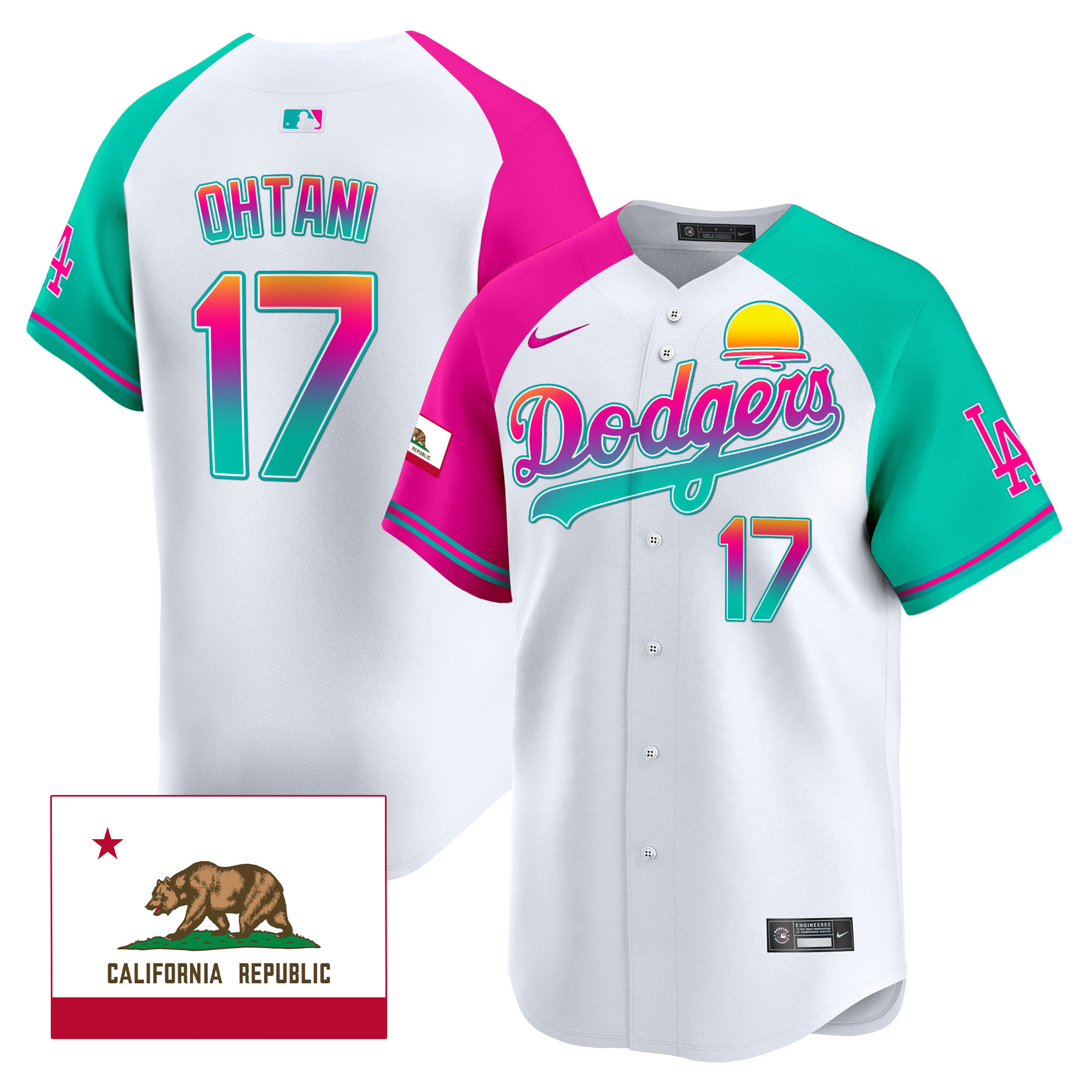 Shohei Ohtani Men's Los Angeles Dodgers 2024 Los Angeles City Style Vapor Premier Limited Alternate Jersey - All Stitched