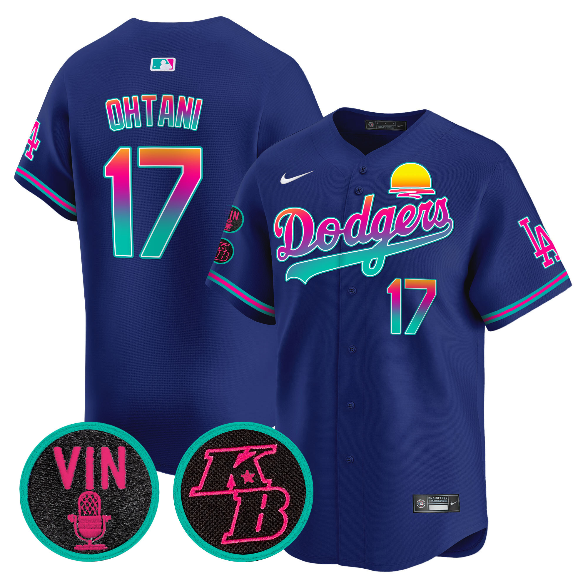 Shohei Ohtani Men's Los Angeles Dodgers 2024 Los Angeles City Style Vapor Premier Limited V2 Royal Jersey - All Stitched