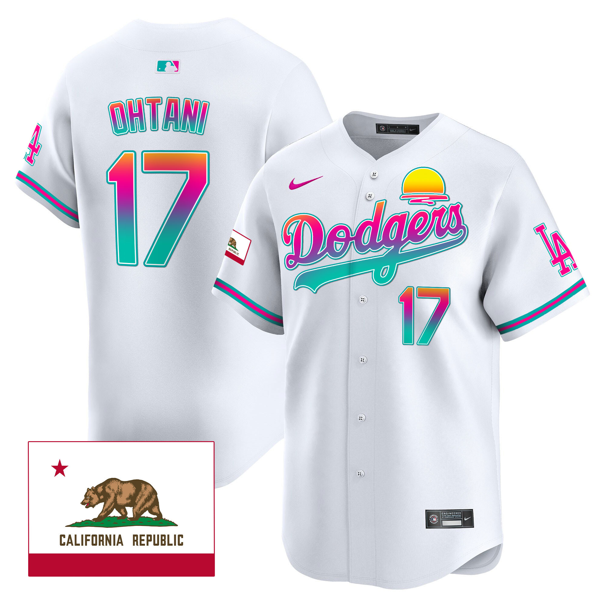 Shohei Ohtani Men's Los Angeles Dodgers 2024 Los Angeles City Style Vapor Premier Limited White Jersey - All Stitched