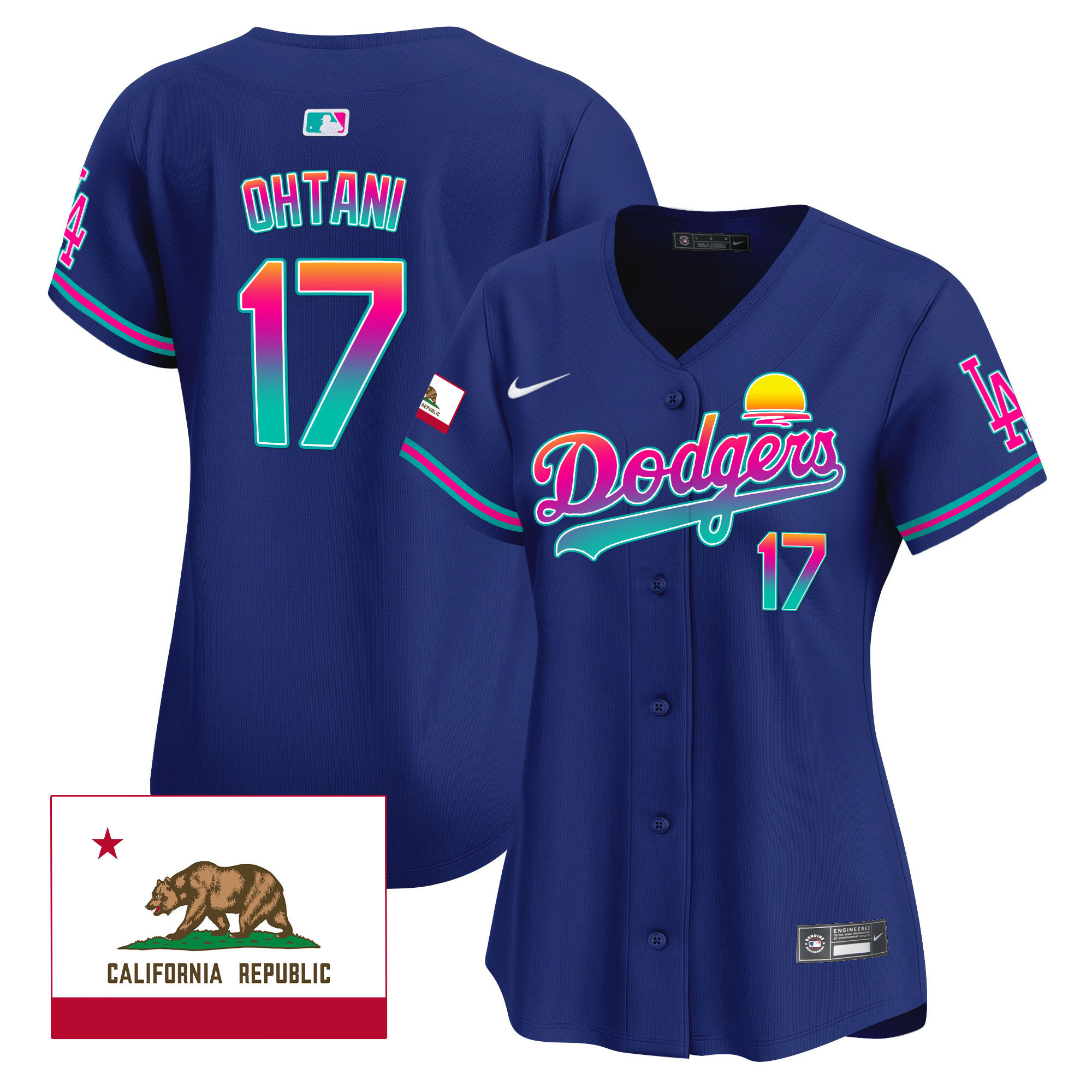 Shohei Ohtani Women's Los Angeles Dodgers 2024 Los Angeles City Style Vapor Premier Limited Royal Jersey - All Stitched