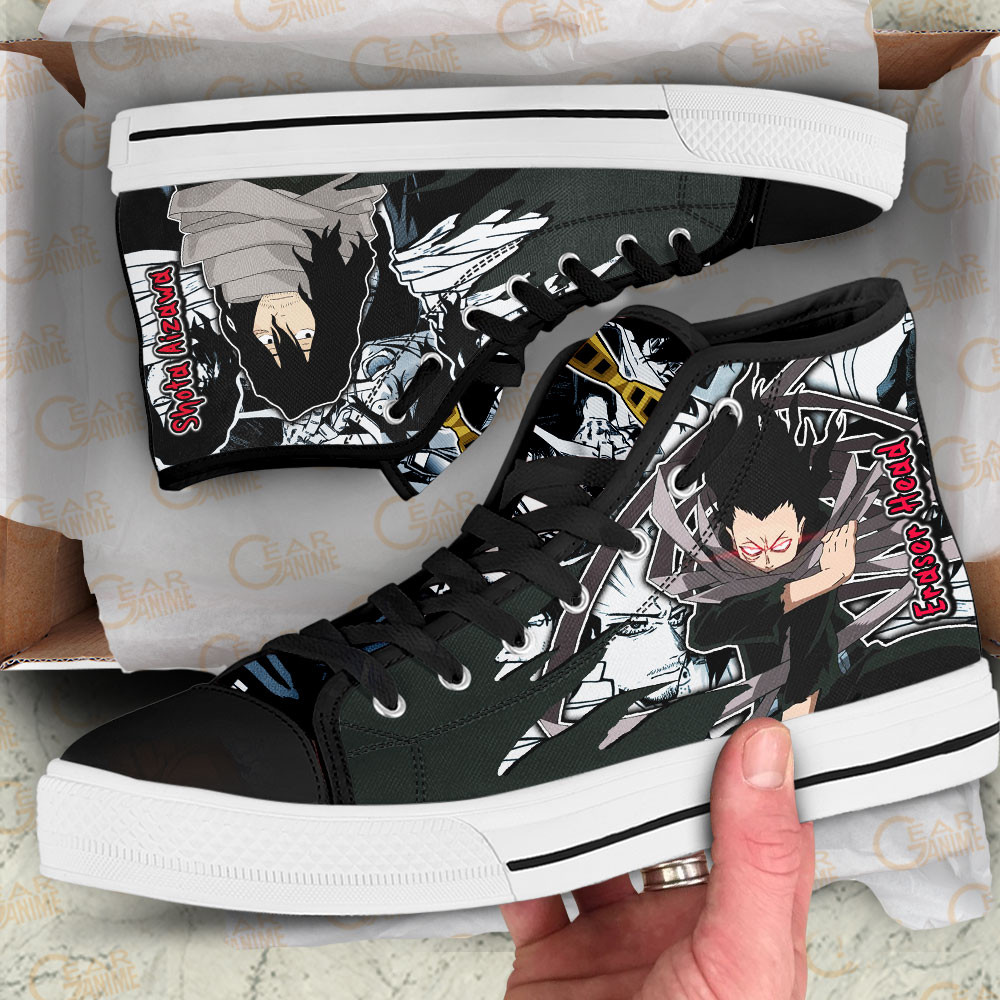 Shota Aizawa High Top Shoes Custom My Hero Academia Anime Sneakers
