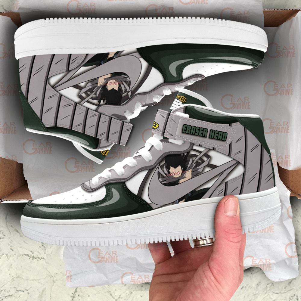 Shota Aizawa Sneakers Air Mid Custom My Hero Academia Anime Shoes