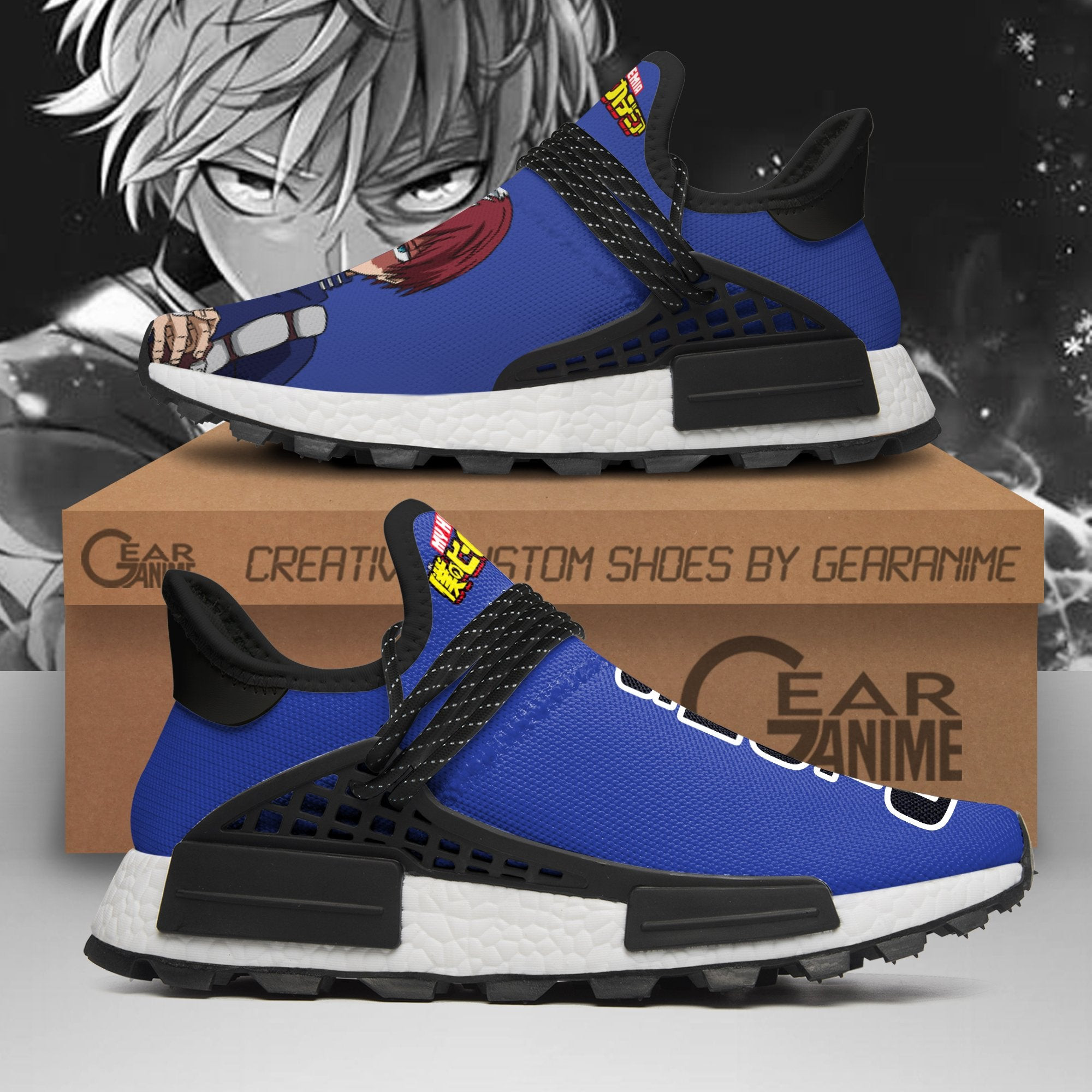 Shoto Todoroki Shoes My Hero Academia Shoes, NMD Shoes