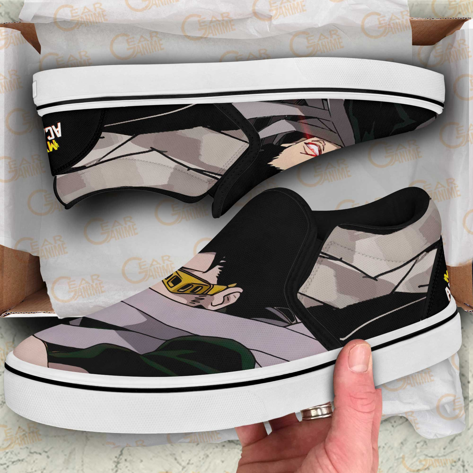 Shouta Aizawa Slip-On Shoes Canvas My Hero Academia Custom Anime Shoes
