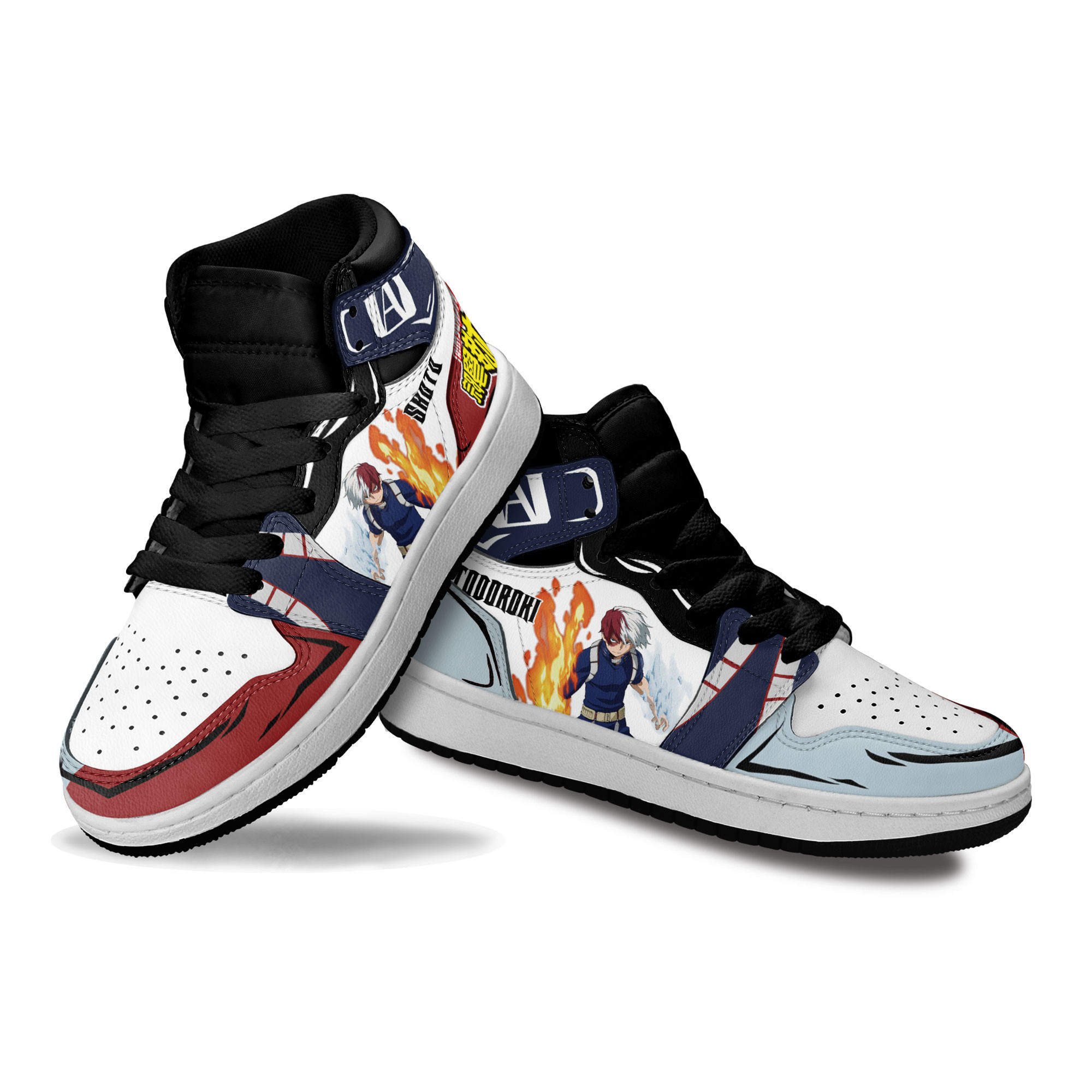 Shouto Todoroki Kids Sneakers Custom Anime My Hero Academia Shoes For Kids