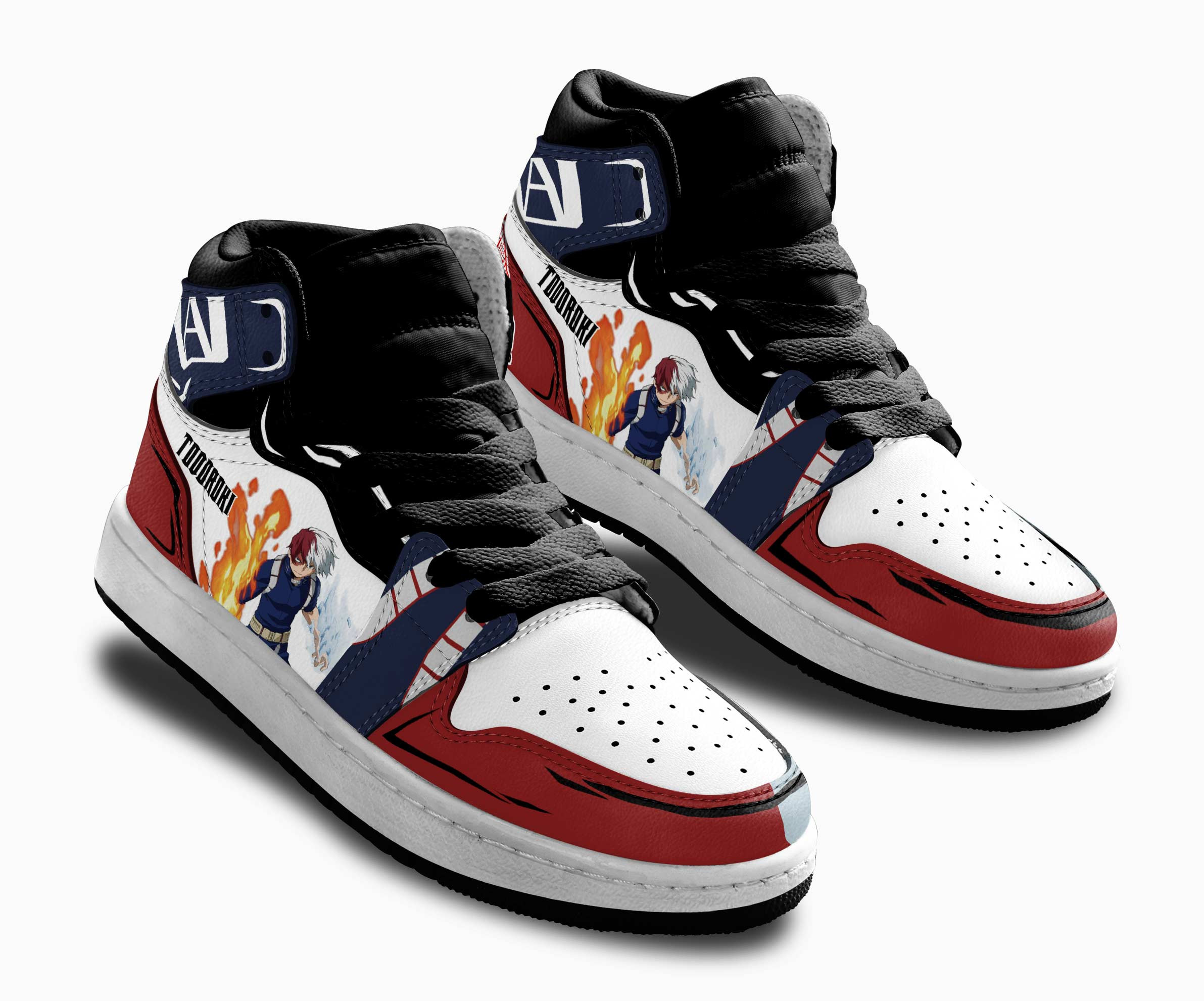 Shouto Todoroki Kids Sneakers Custom Anime My Hero Academia Shoes For Kids