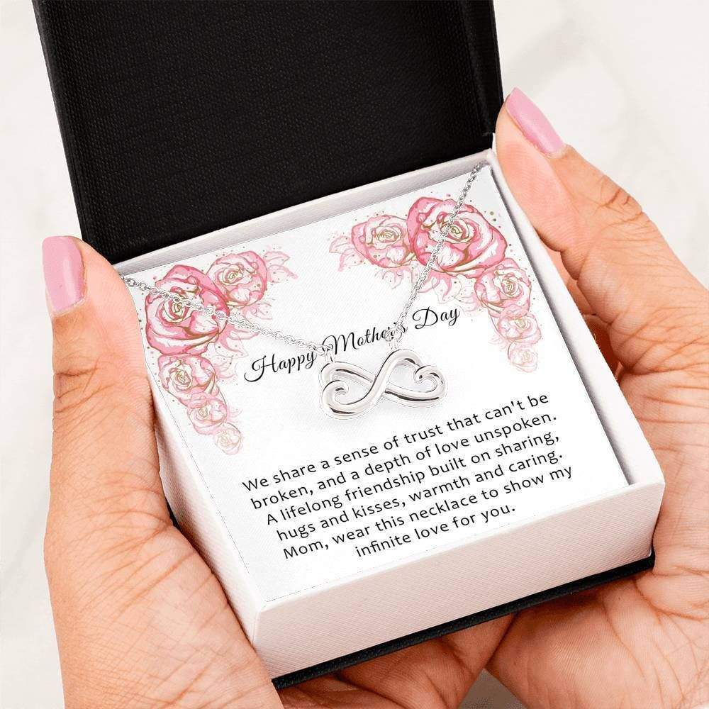 Show My Infinite Love For You Infinity Heart Necklace For Mom