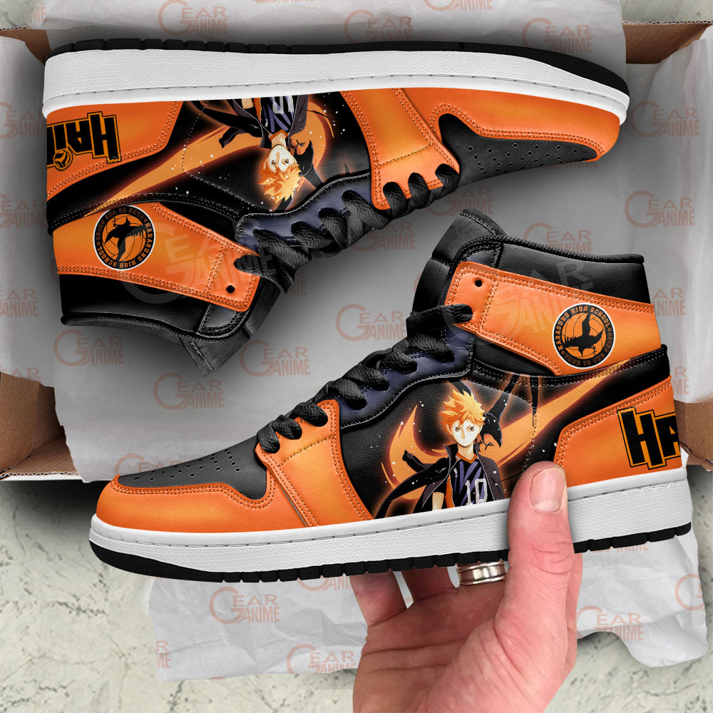 Shoyo Hinata JD1s Sneakers Haikyuu Anime Shoes, Air Jordan Hightop