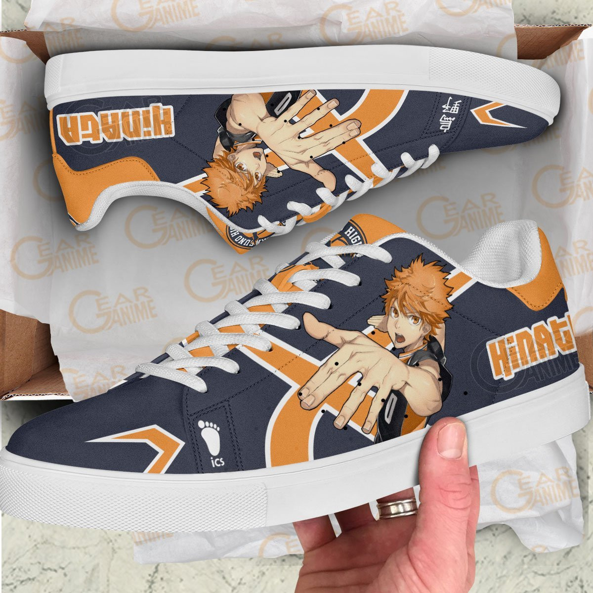 Shoyo Hinata Skate Shoes Custom Haikyuu Anime Shoes