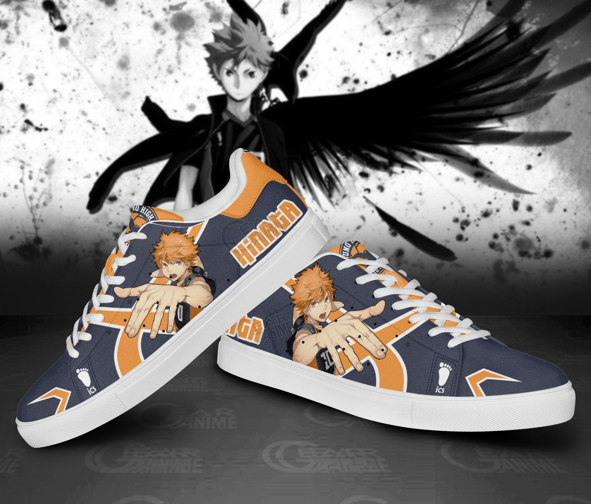 Shoyo Hinata Skate Shoes Custom Haikyuu Anime Shoes