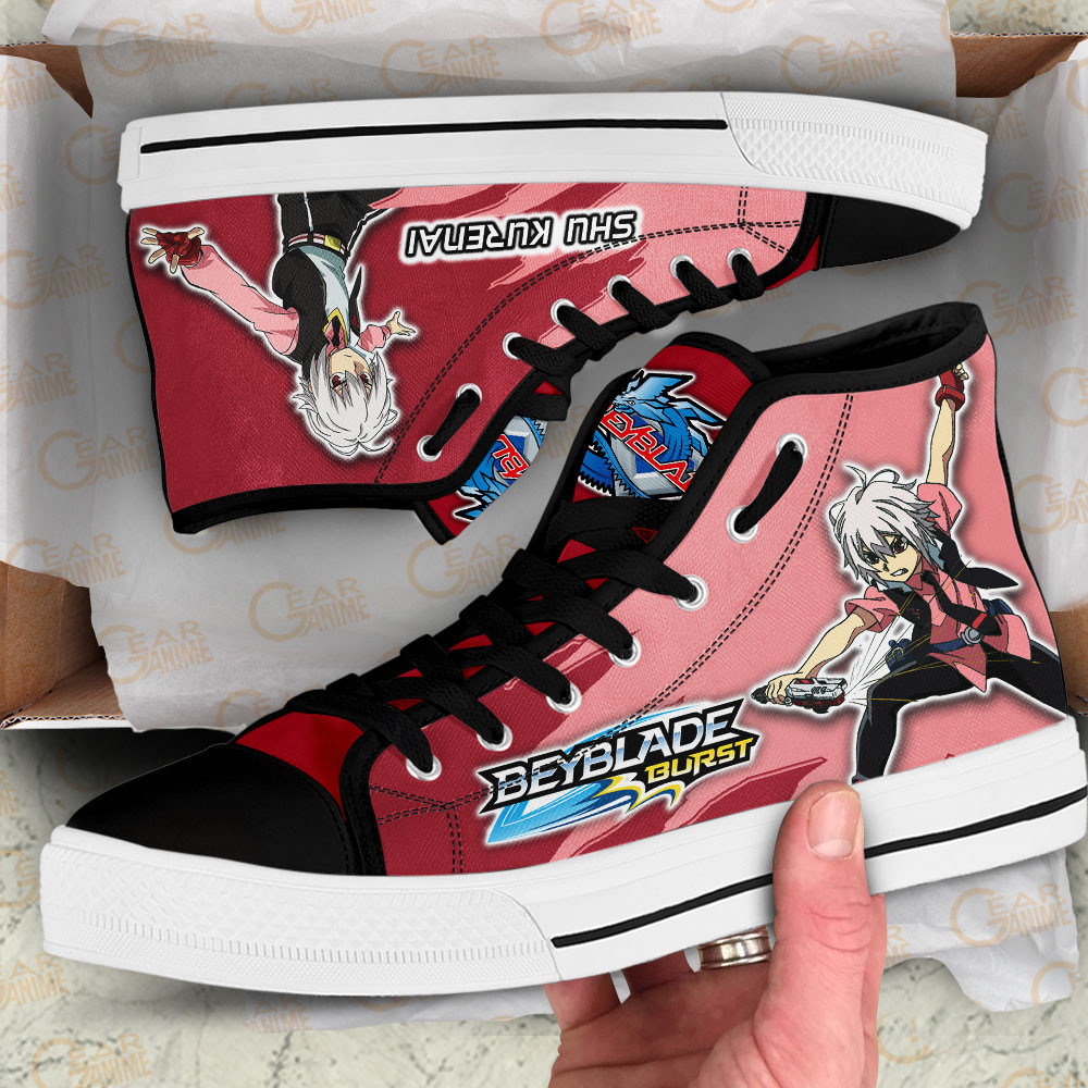 Shu Kurenai High Top Shoes Beyblade Anime Sneakers