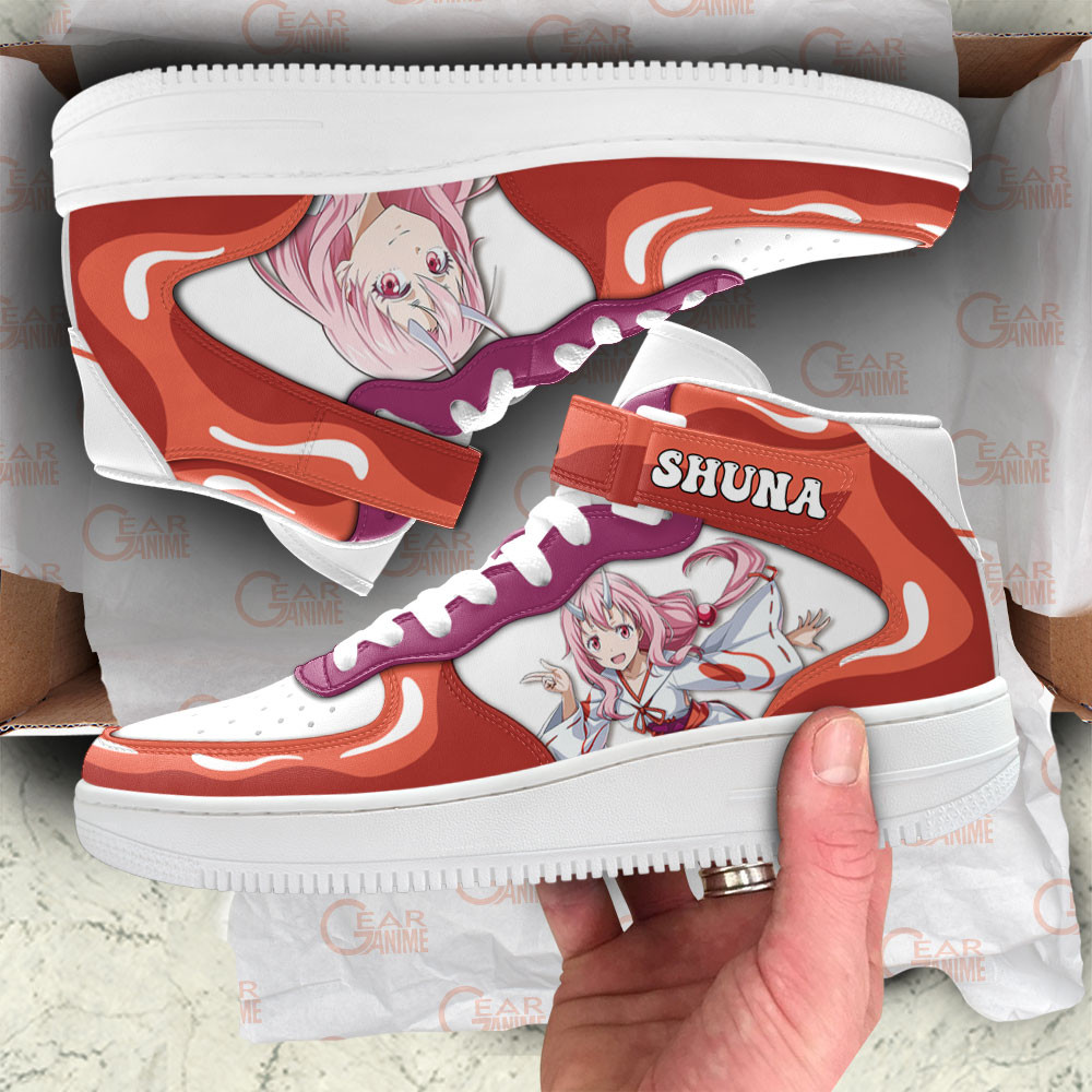 Shuna Sneakers Air Mid Custom Reincarnated as a Slime Anime Shoes