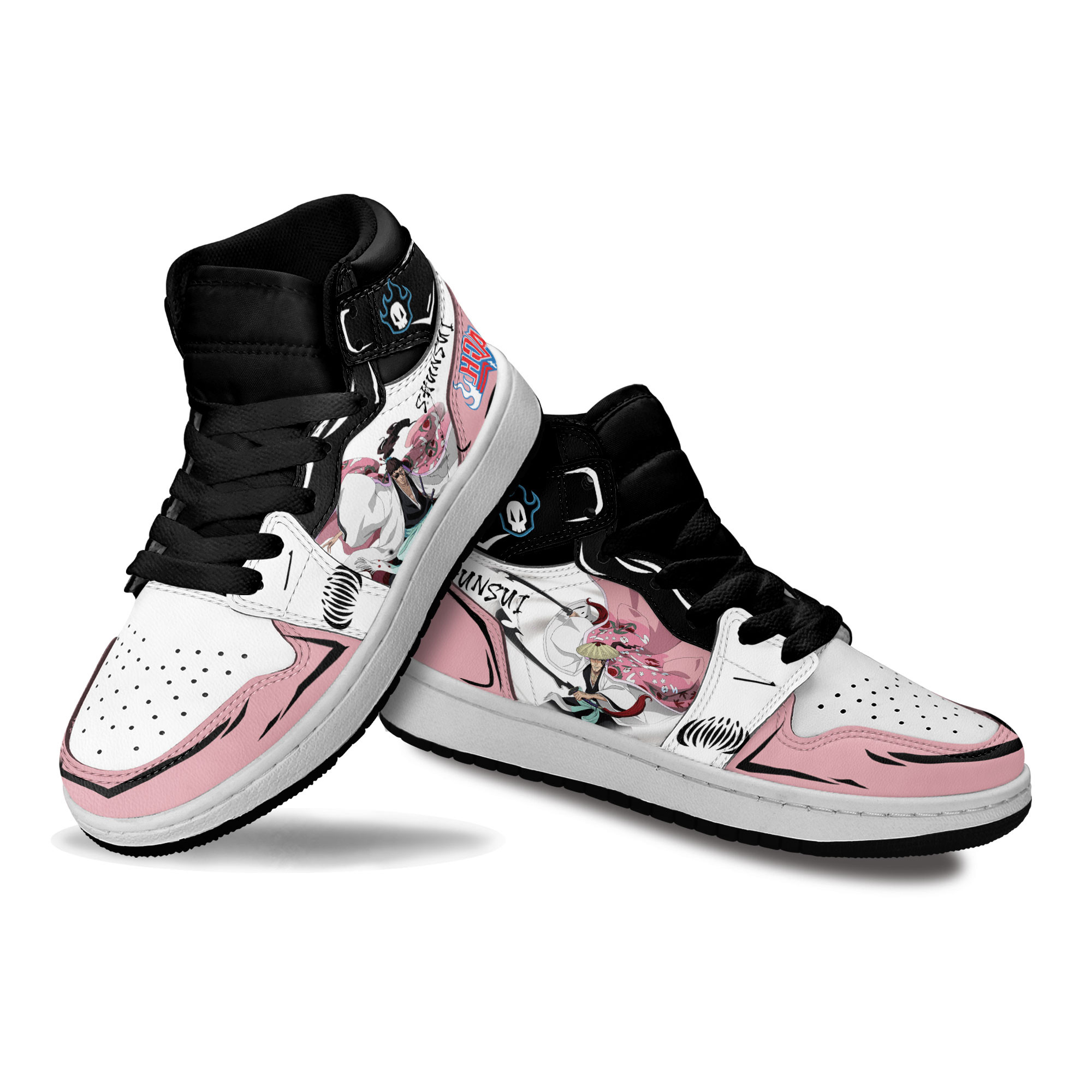 Shunsui Kyoraku Kids Sneakers Custom Anime Bleach Shoes For Kids