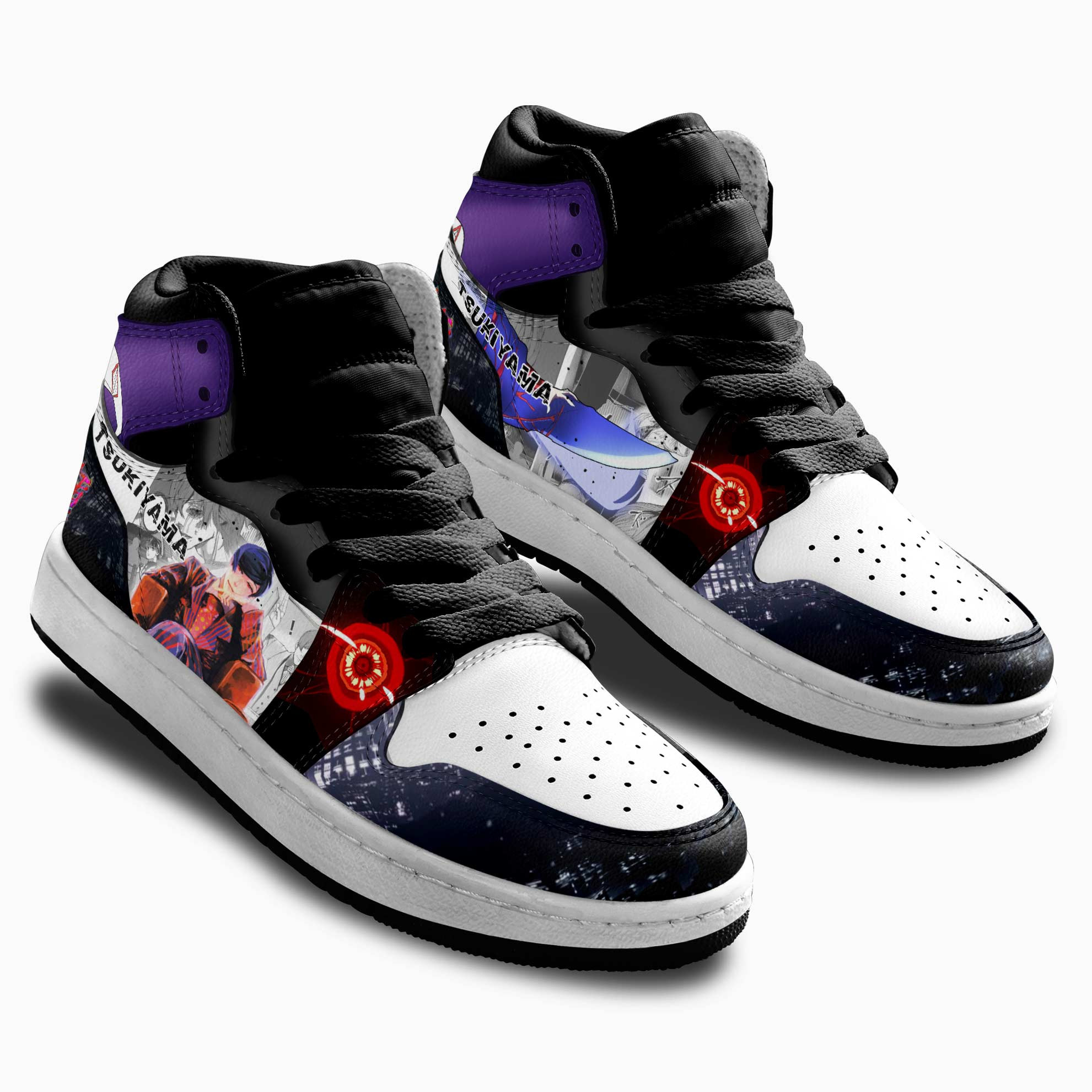 Shuu Tsukiyama Kids Sneakers Custom Tokyo Ghoul Anime Shoes For Kids
