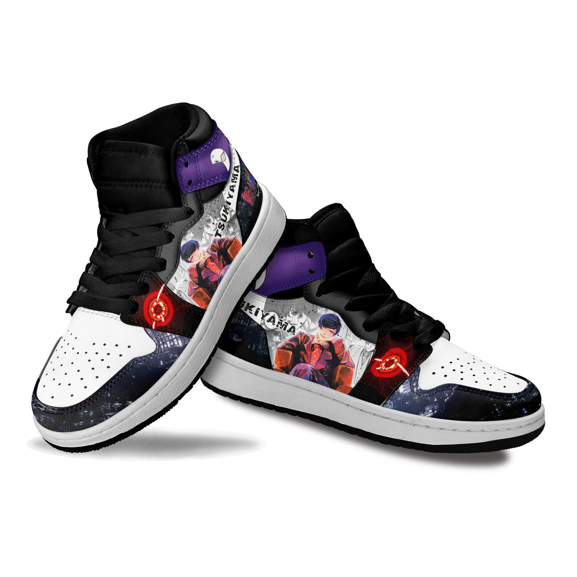 Shuu Tsukiyama Kids Sneakers Custom Tokyo Ghoul Anime Shoes For Kids