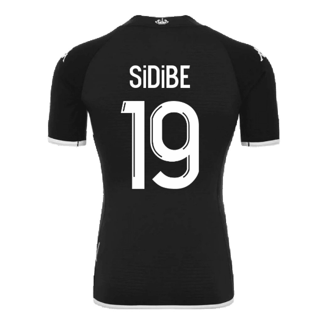 Sidibe 19 AS Monaco 2022/23 Away Player Soccer Jersey – Black
