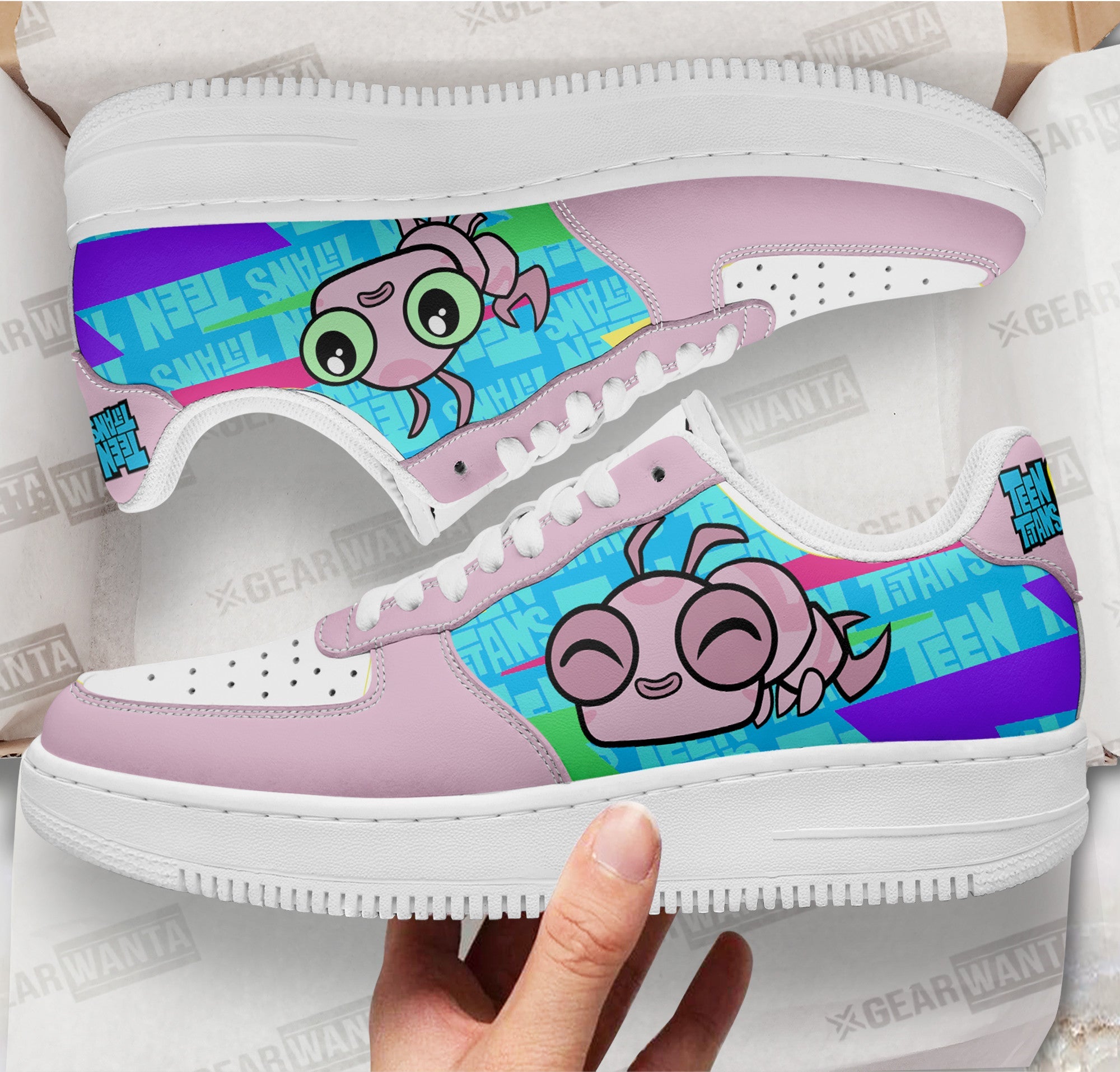 Silke Air Sneakers Custom Teen Titan Go Cartoon Shoes