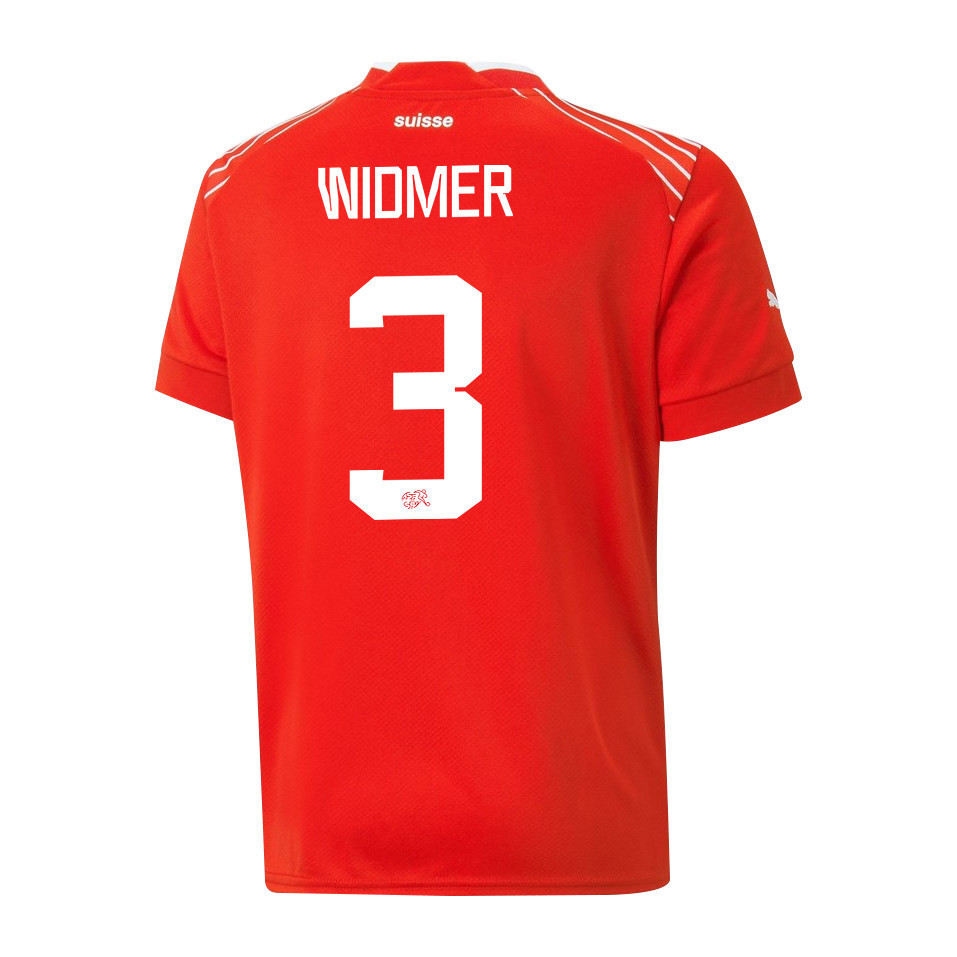 Silvan Widmer 3 Switzerland National Team FIFA World Cup Qatar 2022 Patch – Home Men Soccer Jersey
