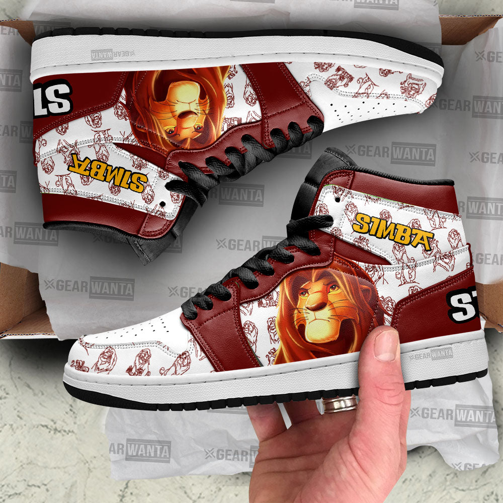 Simba J1 Shoes For Cartoon Fans Sneakers, Air Jordan Hightop