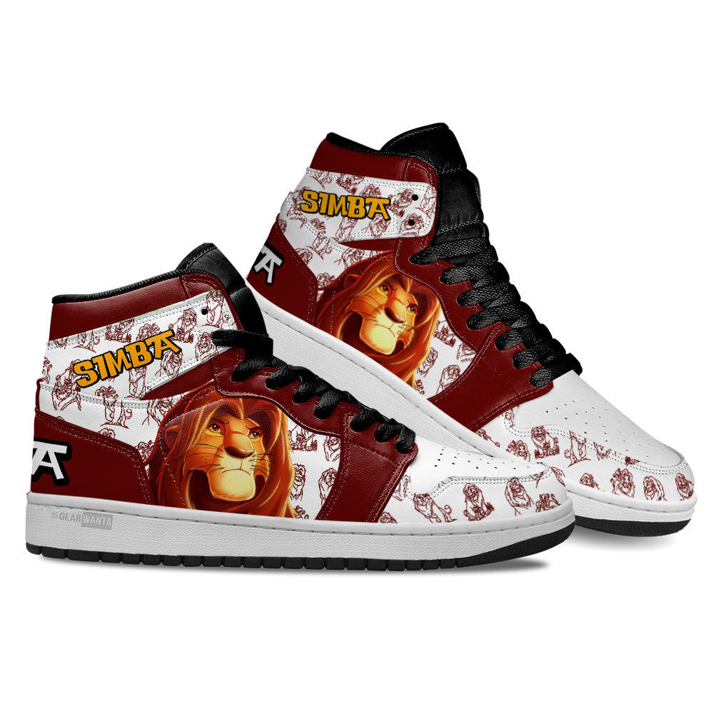 Simba J1 Shoes For Cartoon Fans Sneakers, Air Jordan Hightop