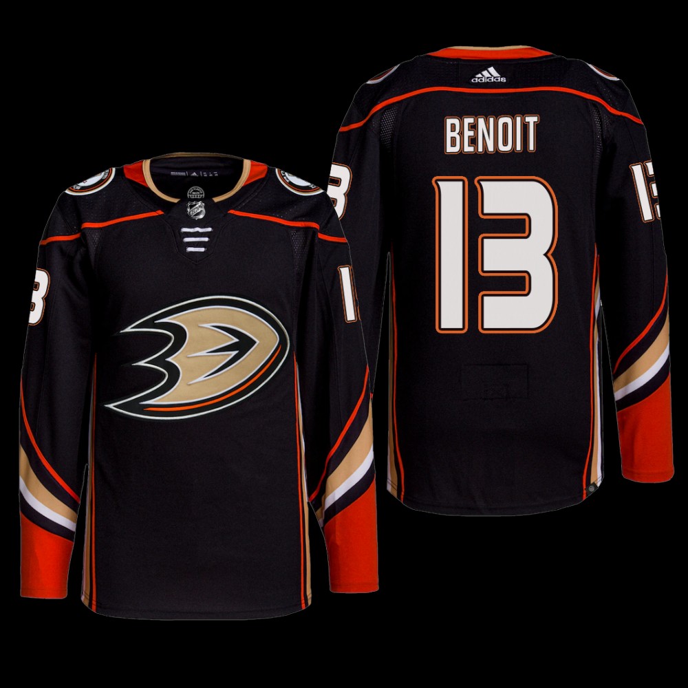 Simon Benoit Anaheim Ducks Primegreen Jersey Black #13 Home Uniform