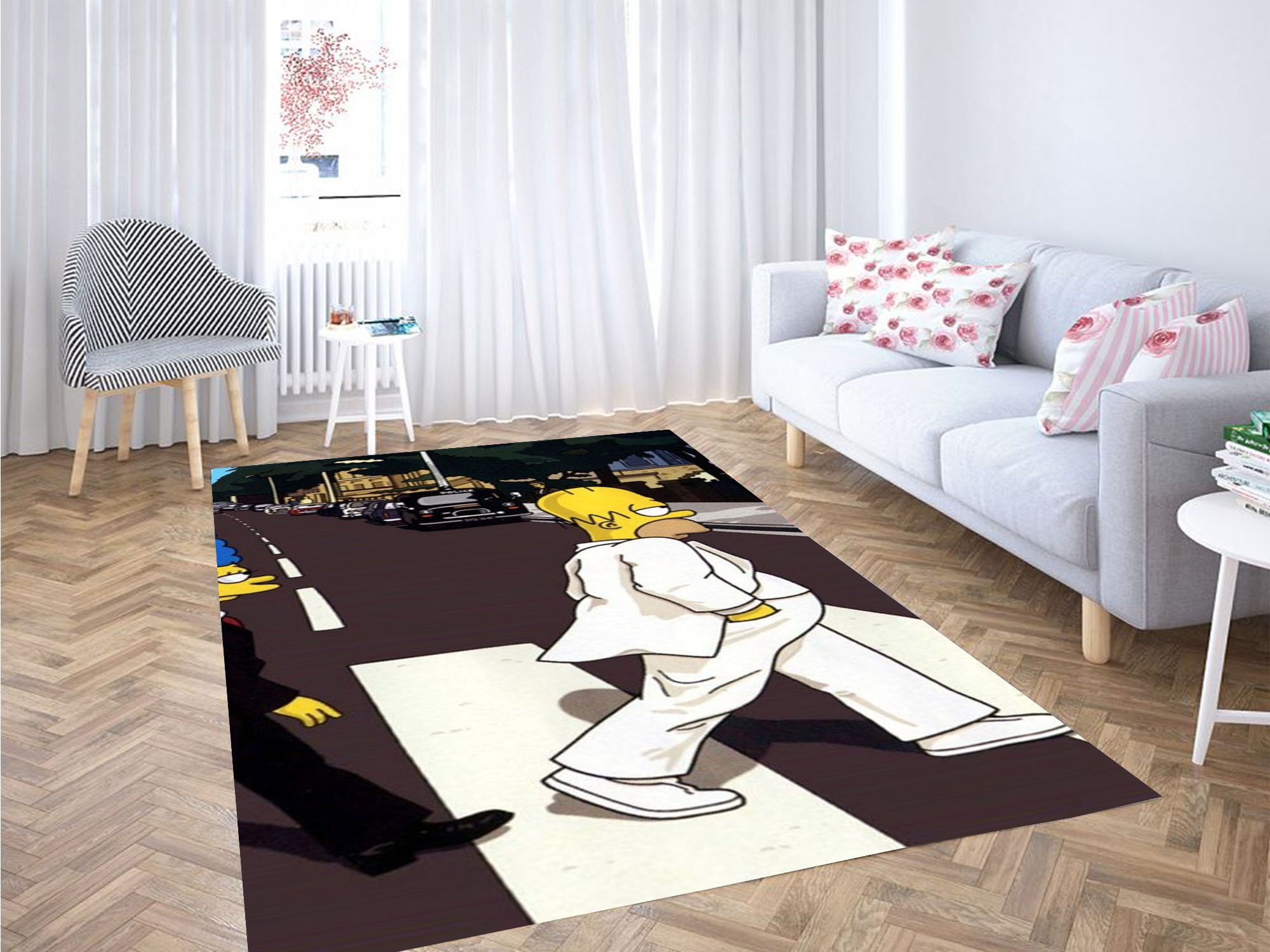 Simpson Walk Wallpaper Carpet Rectangle Rug