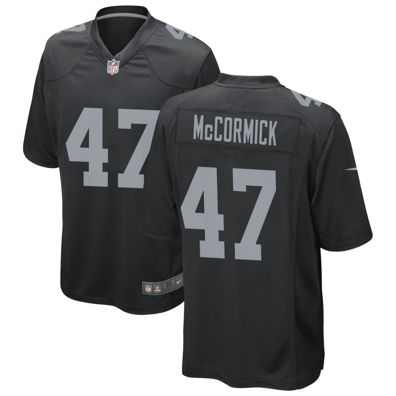 Sincere McCormick Las Vegas Raiders Black Black Jersey - All Stitched 