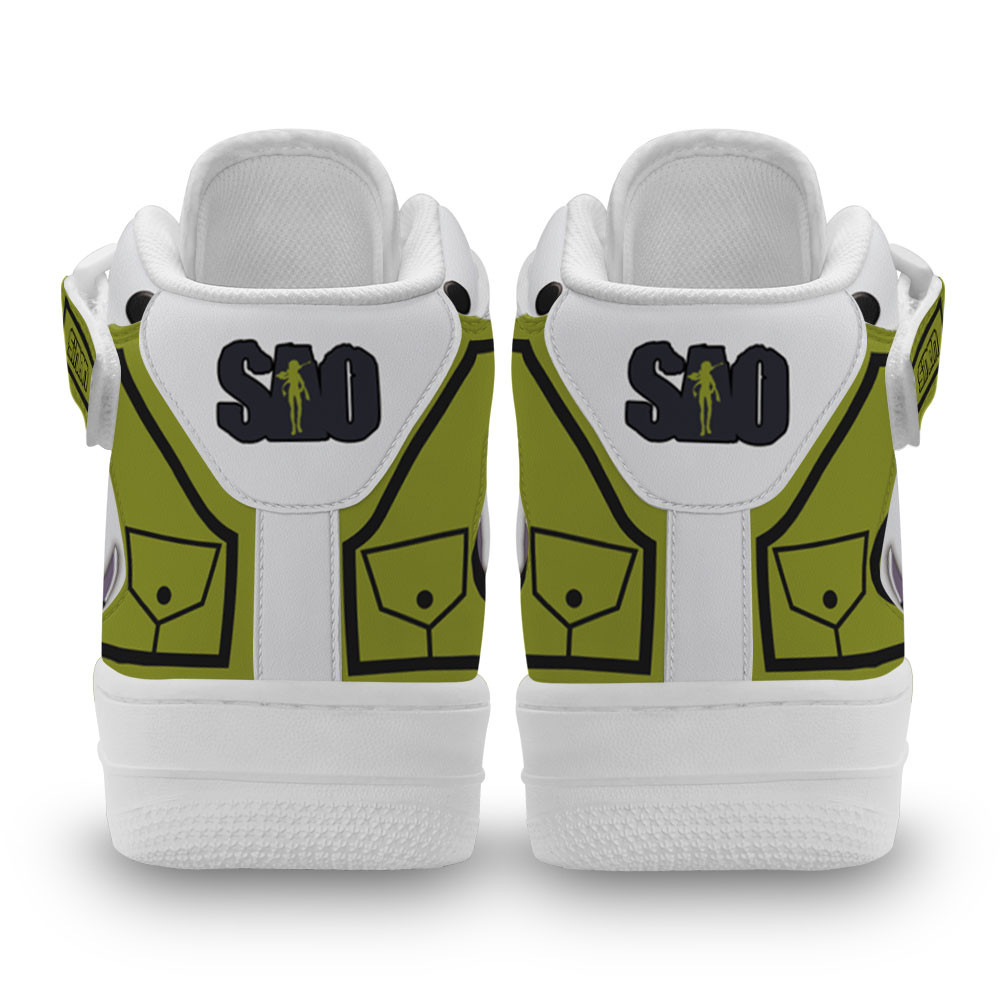 Sinon Sneakers Air Mid Custom Sword Art Online Anime Shoes