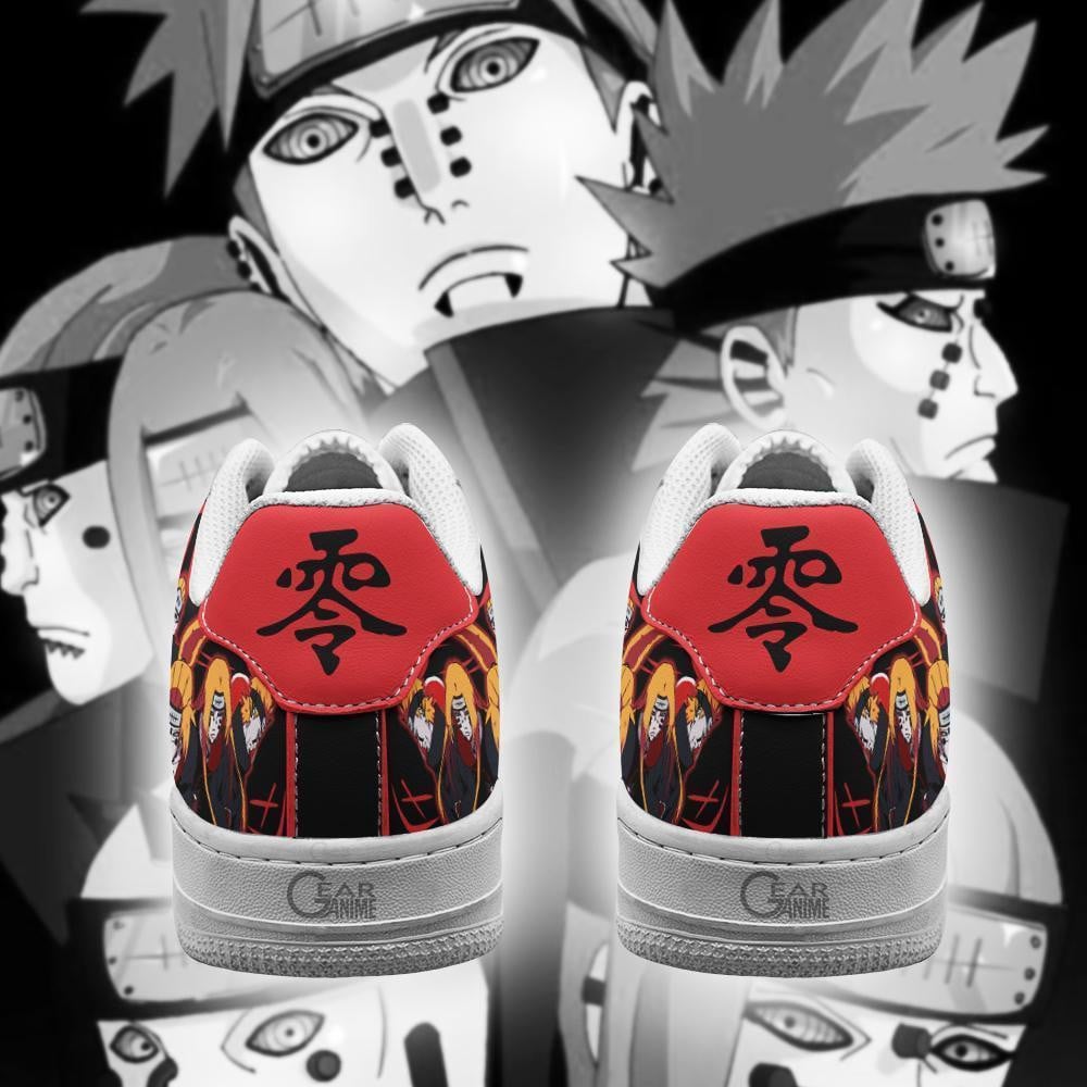 Six Paths of Pain Air Sneakers Custom Akt Pain Anime Shoes