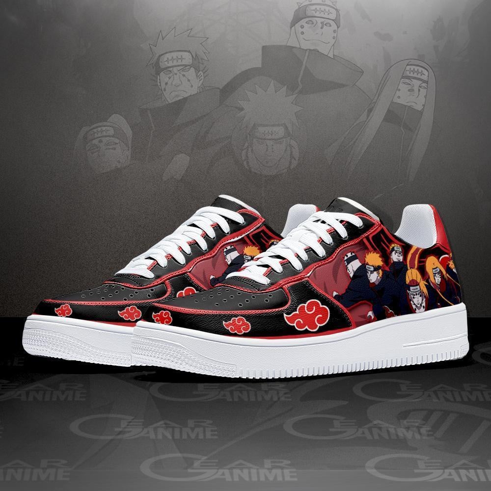 Six Paths of Pain Air Sneakers Custom Akt Pain Anime Shoes